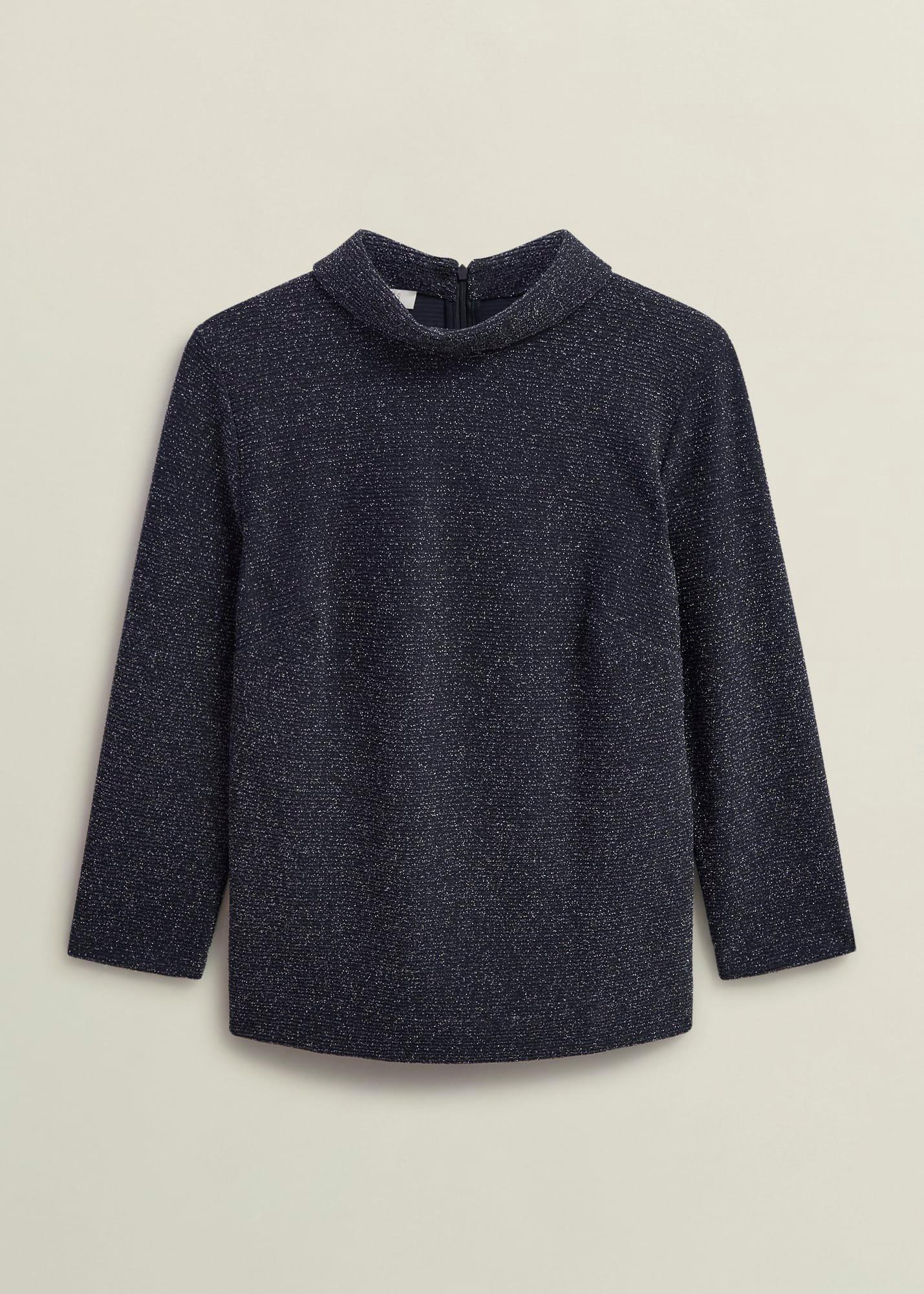 Tali Sparkle Top, Black Silver, hi-res