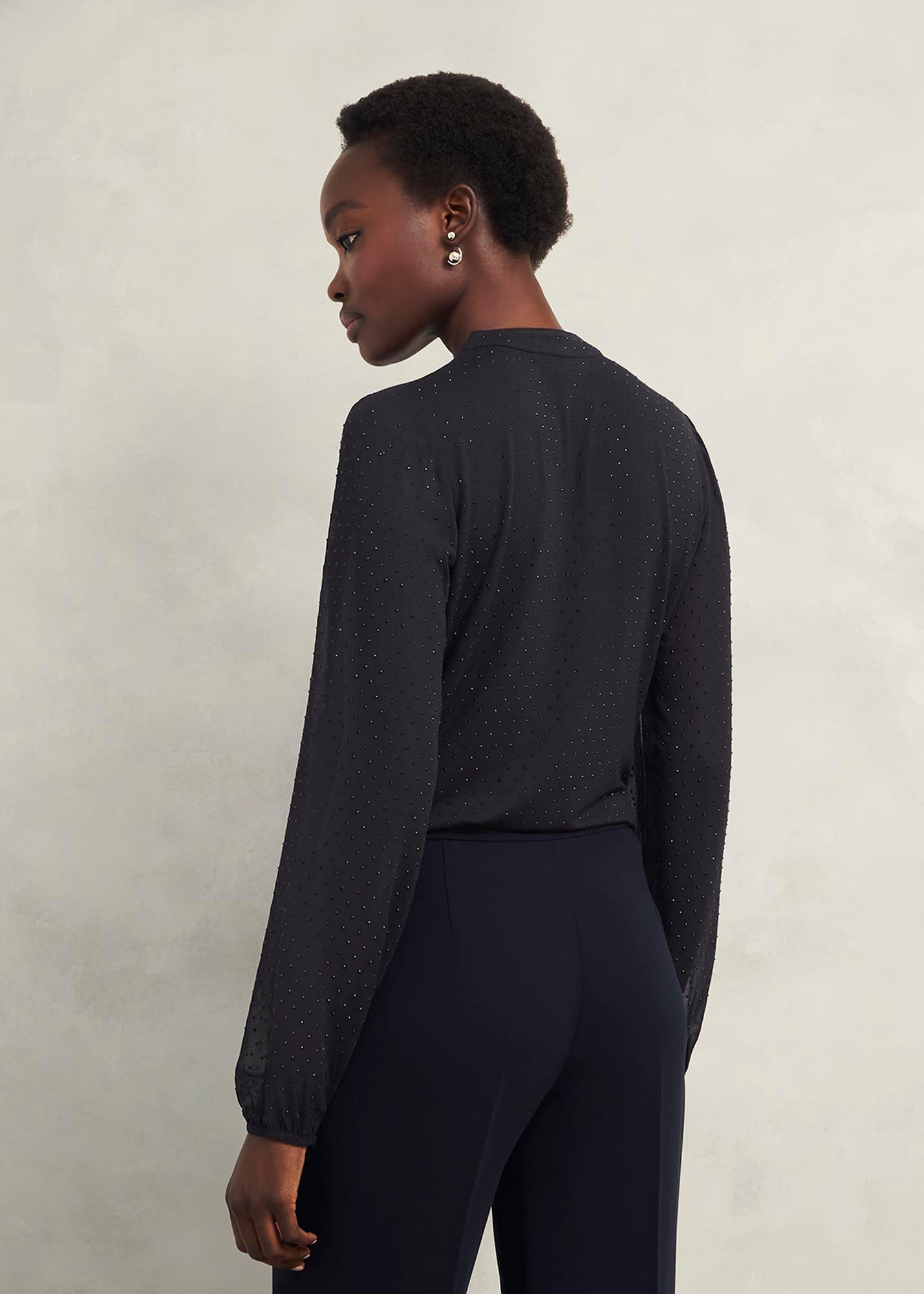 Shanice Sparkle Top, Hobbs Navy, hi-res