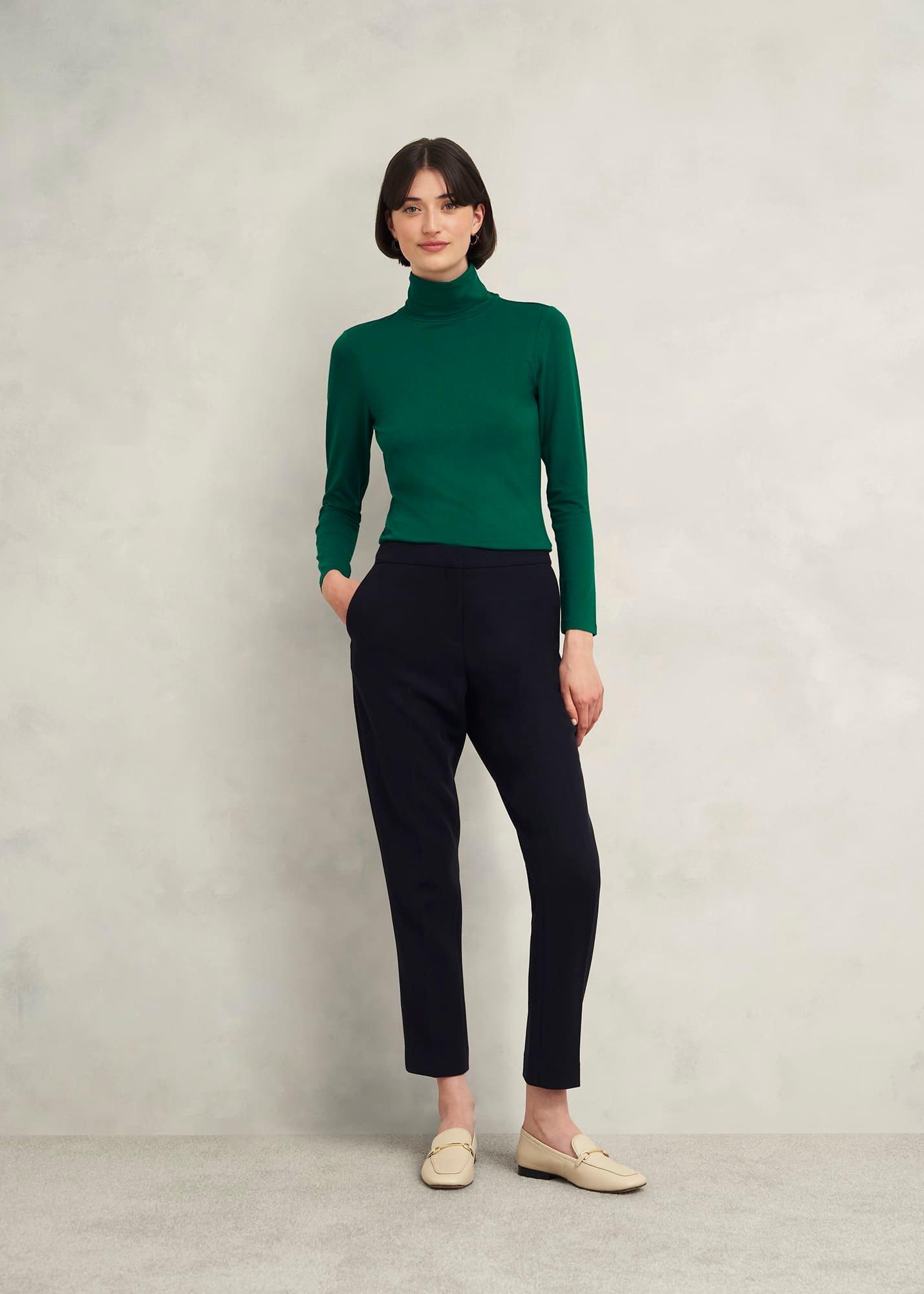 Mischa Roll Neck Top, Agate Green, hi-res