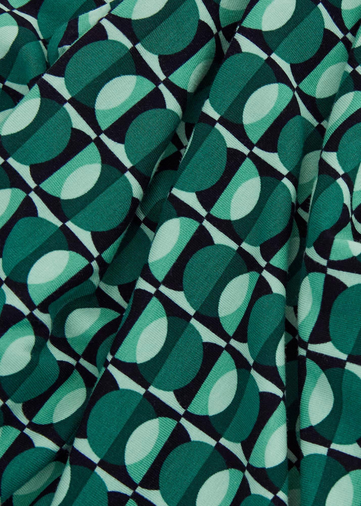 Aimee Printed Top, Agate Green, hi-res