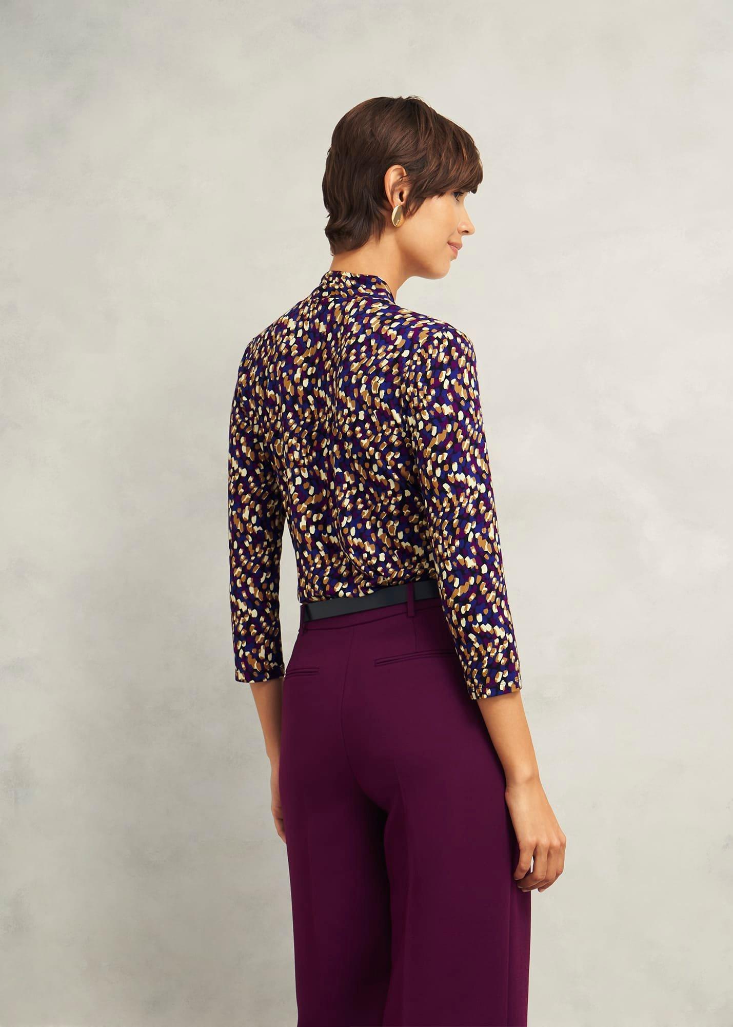 Aimee Printed Top, Purple Multi, hi-res