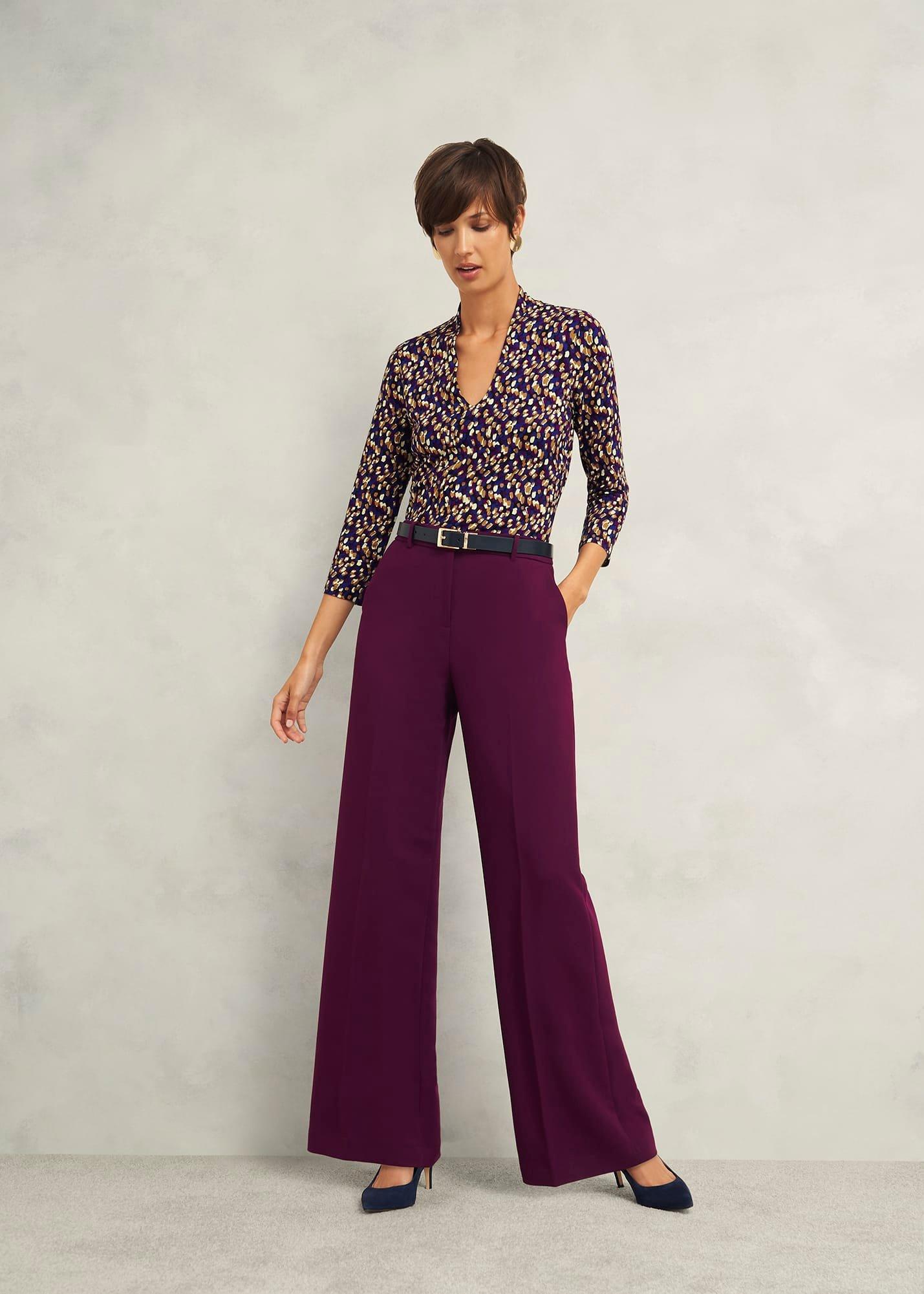 Aimee Printed Top, Purple Multi, hi-res