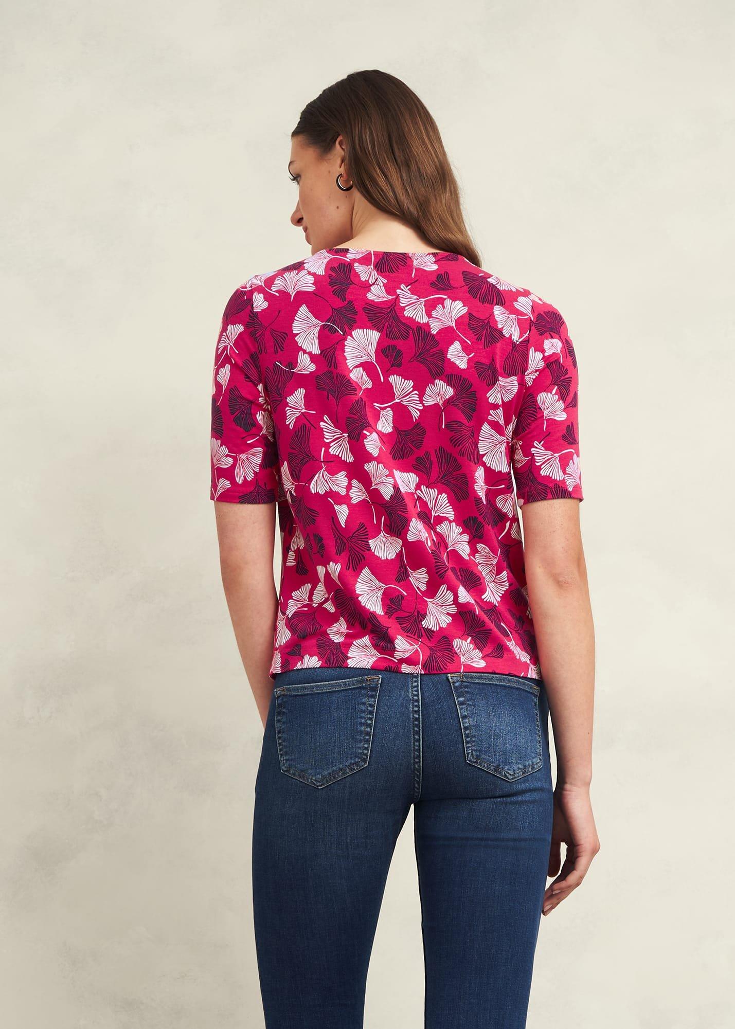 Jacqueline Printed Top, Pink Multi, hi-res