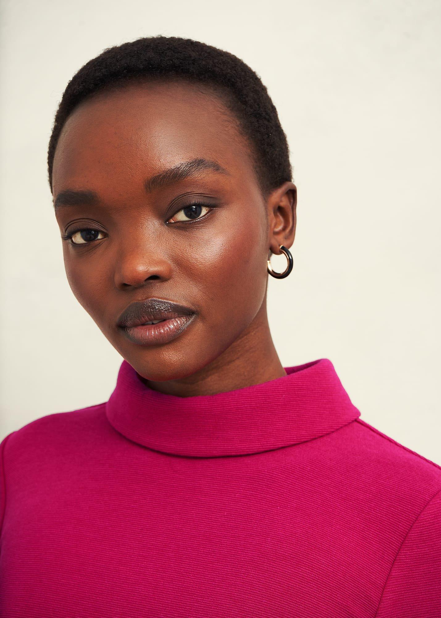 Tali Textured Top, Cranberry, hi-res