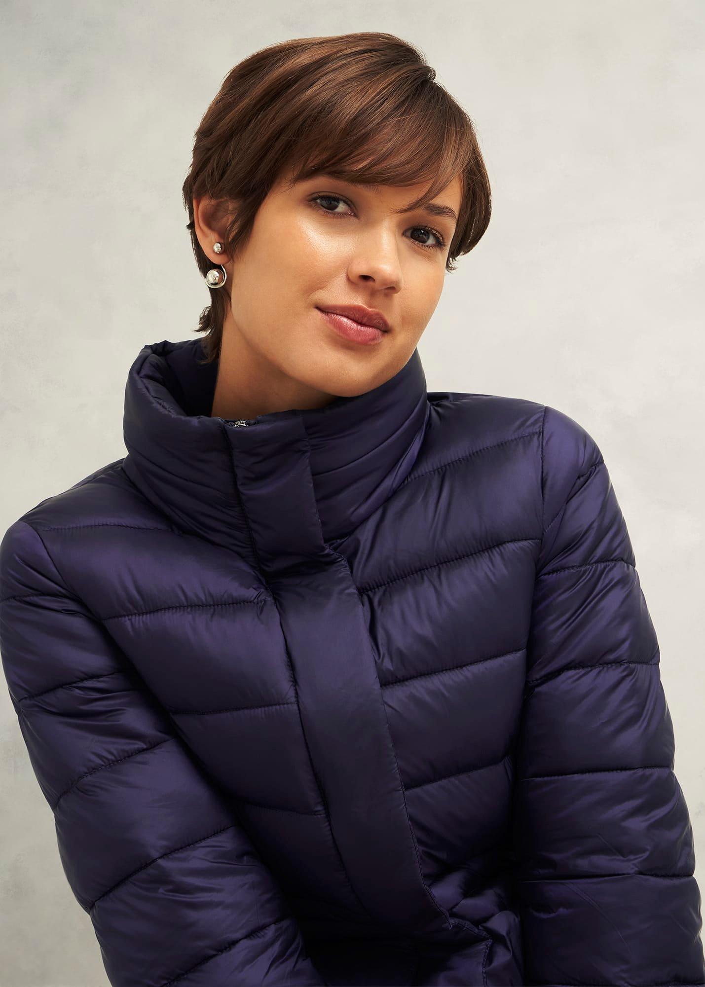 Tonicha Puffer Coat, Navy, hi-res