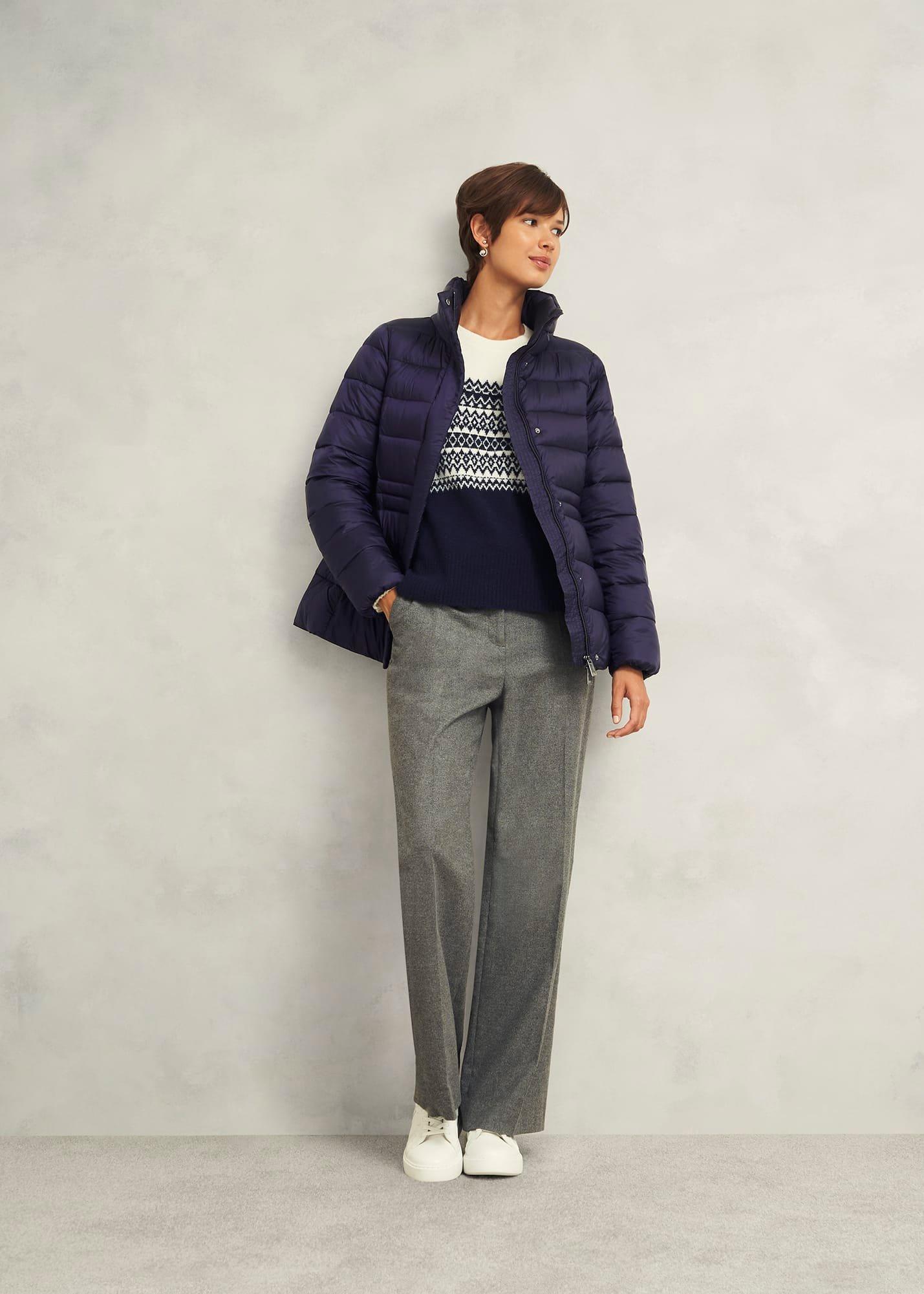 Tonicha Puffer Coat, Navy, hi-res