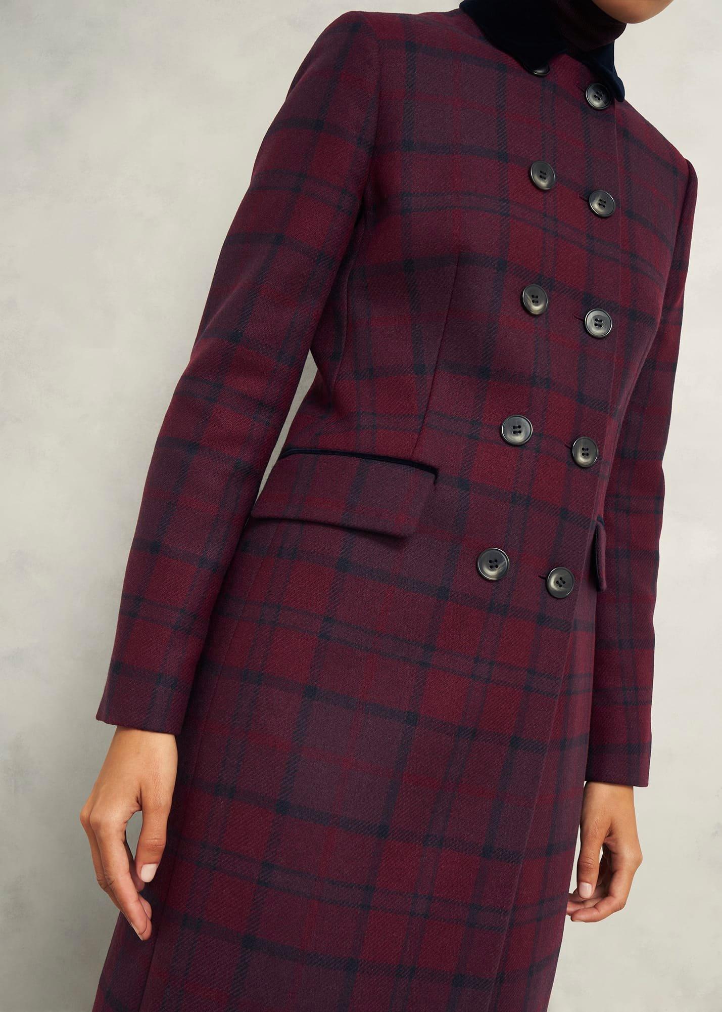 Petite Patricia Wool Blend Coat, Pink Multi, hi-res