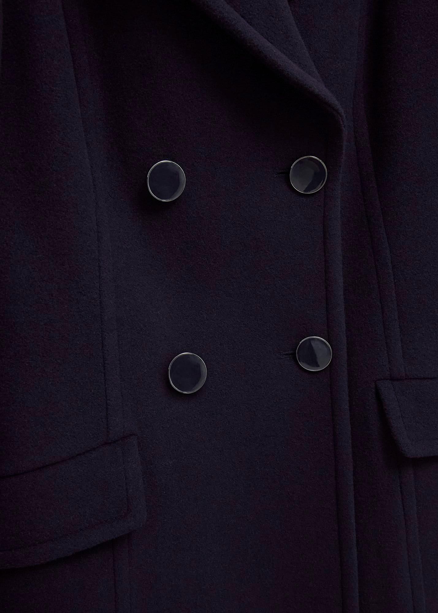 Marlene Wool Blend Coat, Navy, hi-res