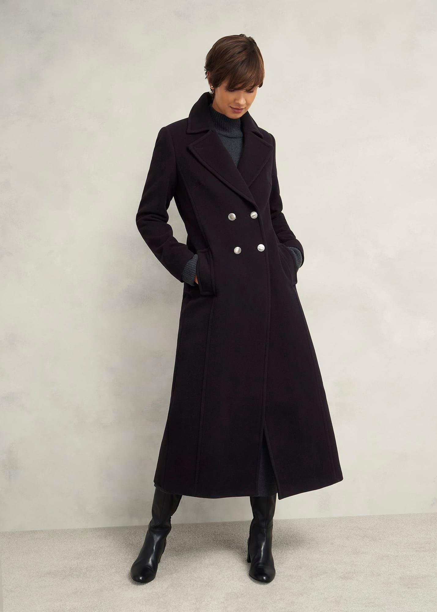 Brittany Wool Blend Maxi Coat