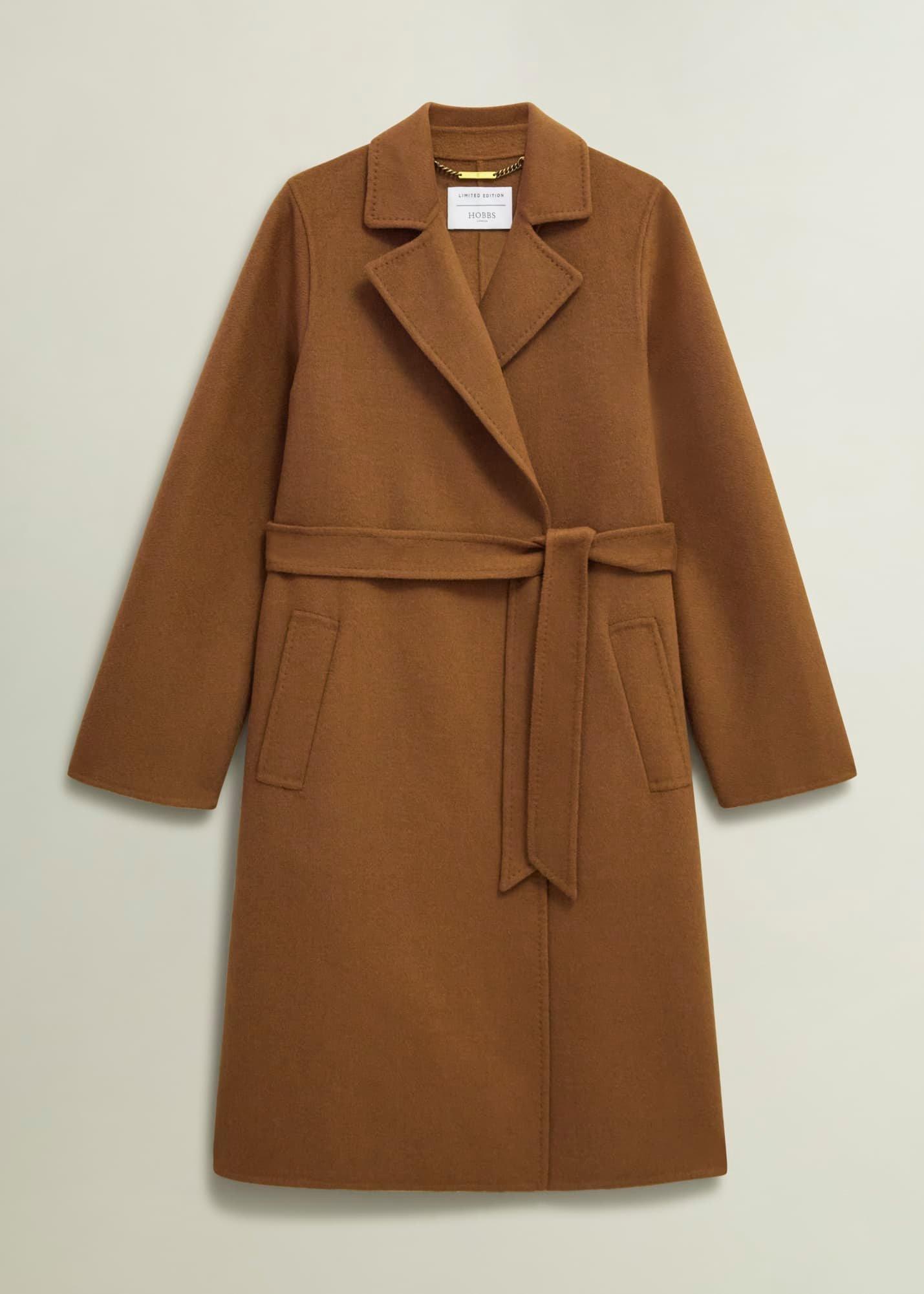Lytham Wrap Coat With wool, Vicuna, hi-res