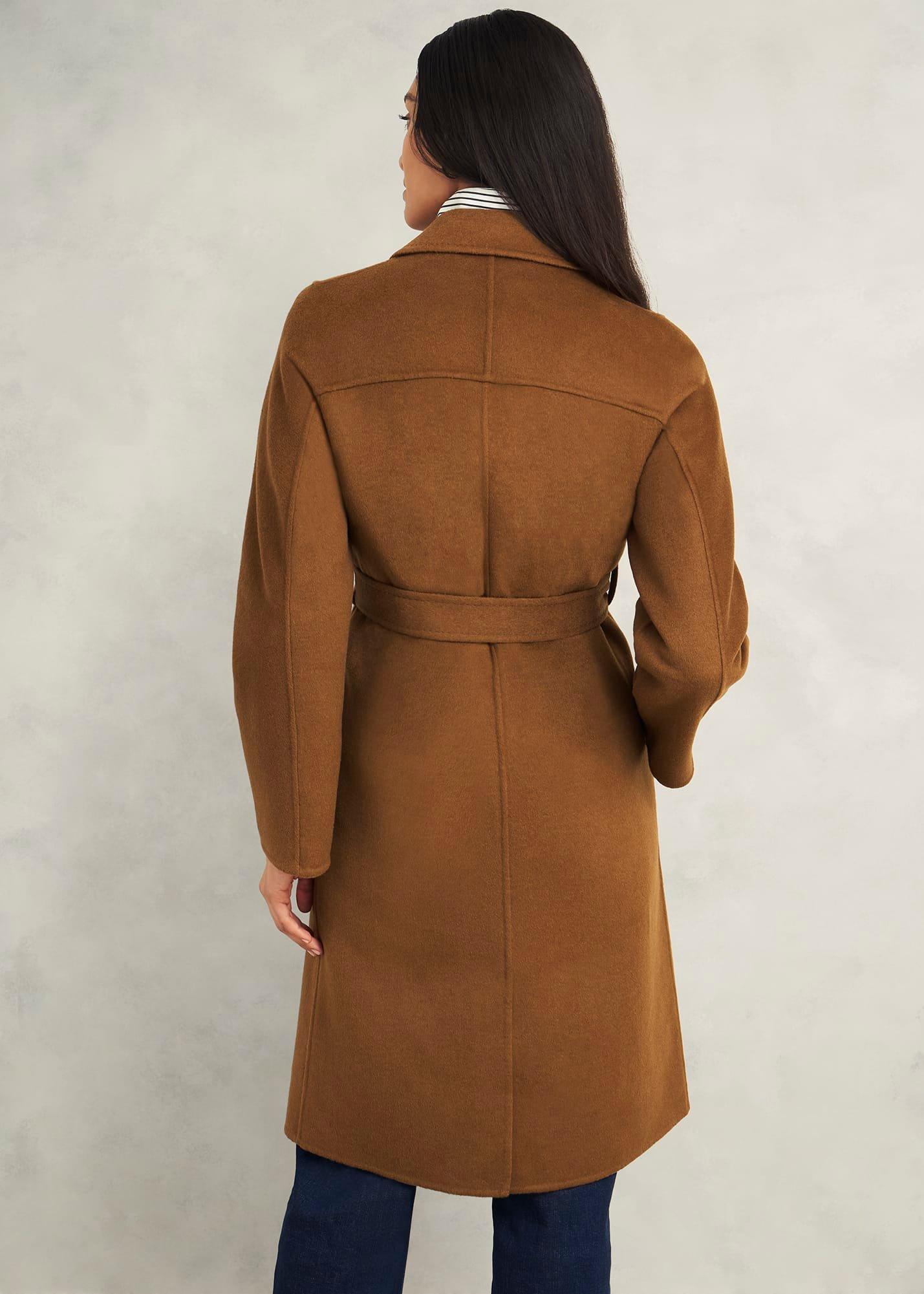 Lytham Wrap Coat With wool, Vicuna, hi-res
