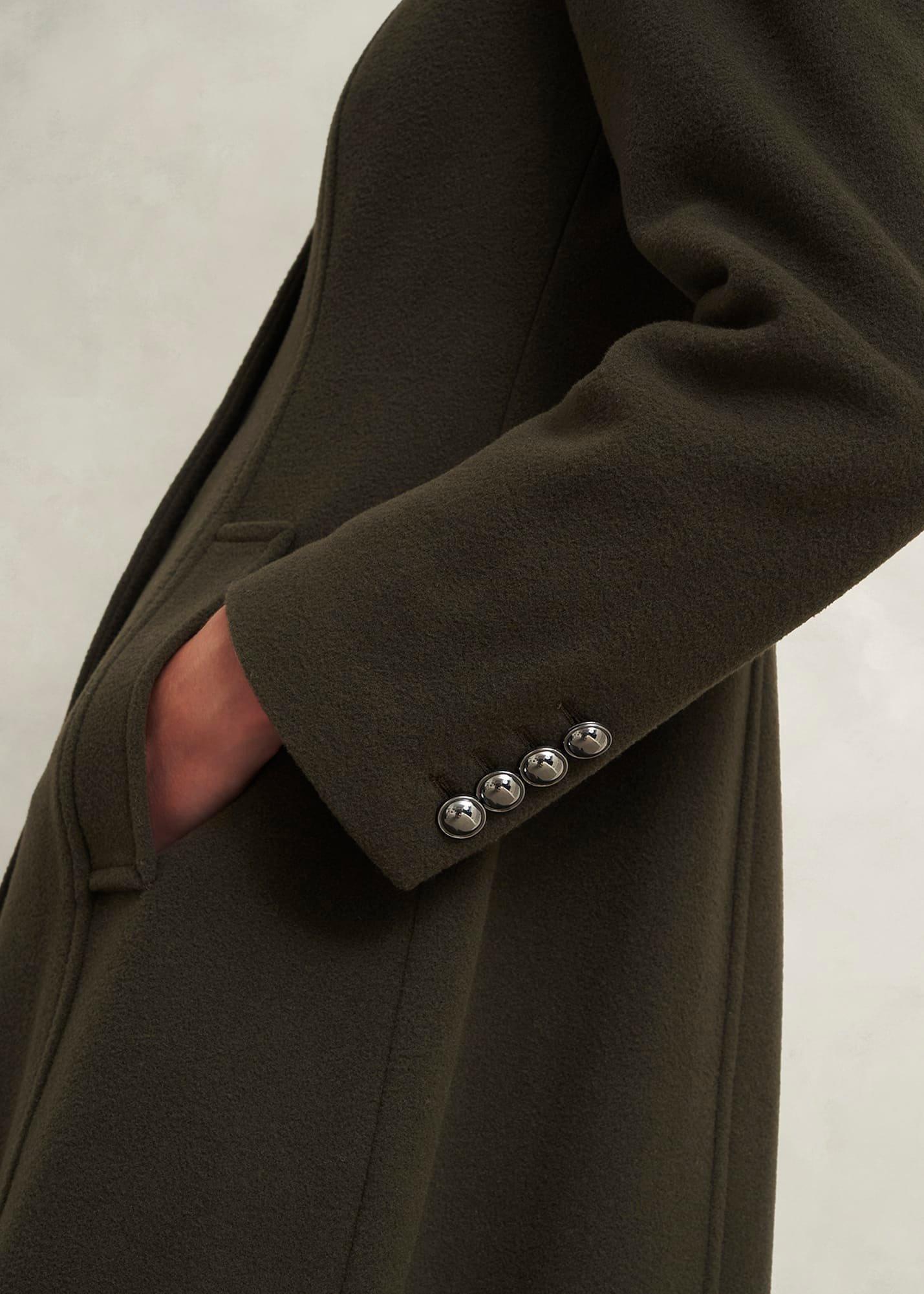 Bayley Wool Blend Coat, Olive Green, hi-res