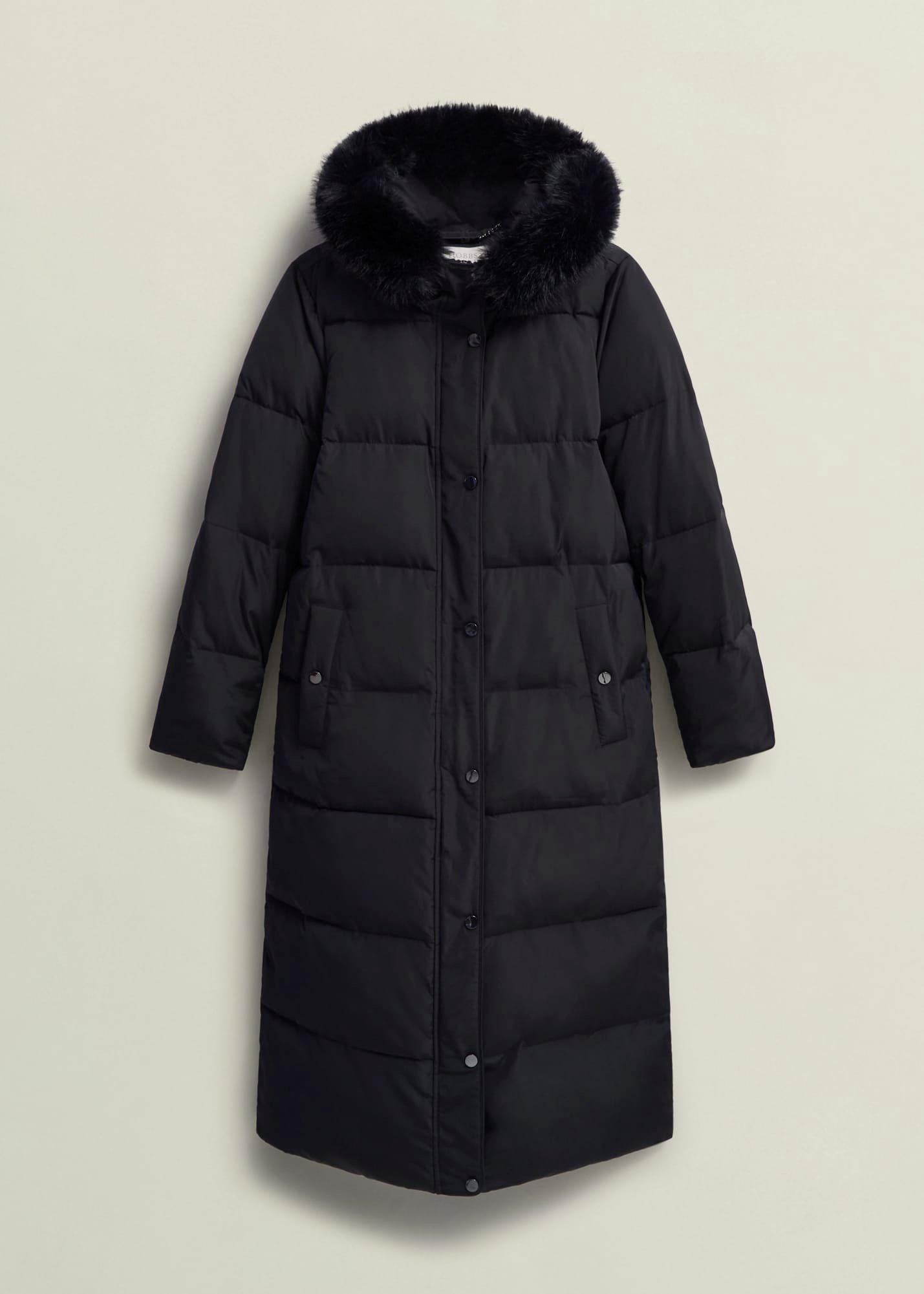 Tyla Puffer Coat, Black, hi-res