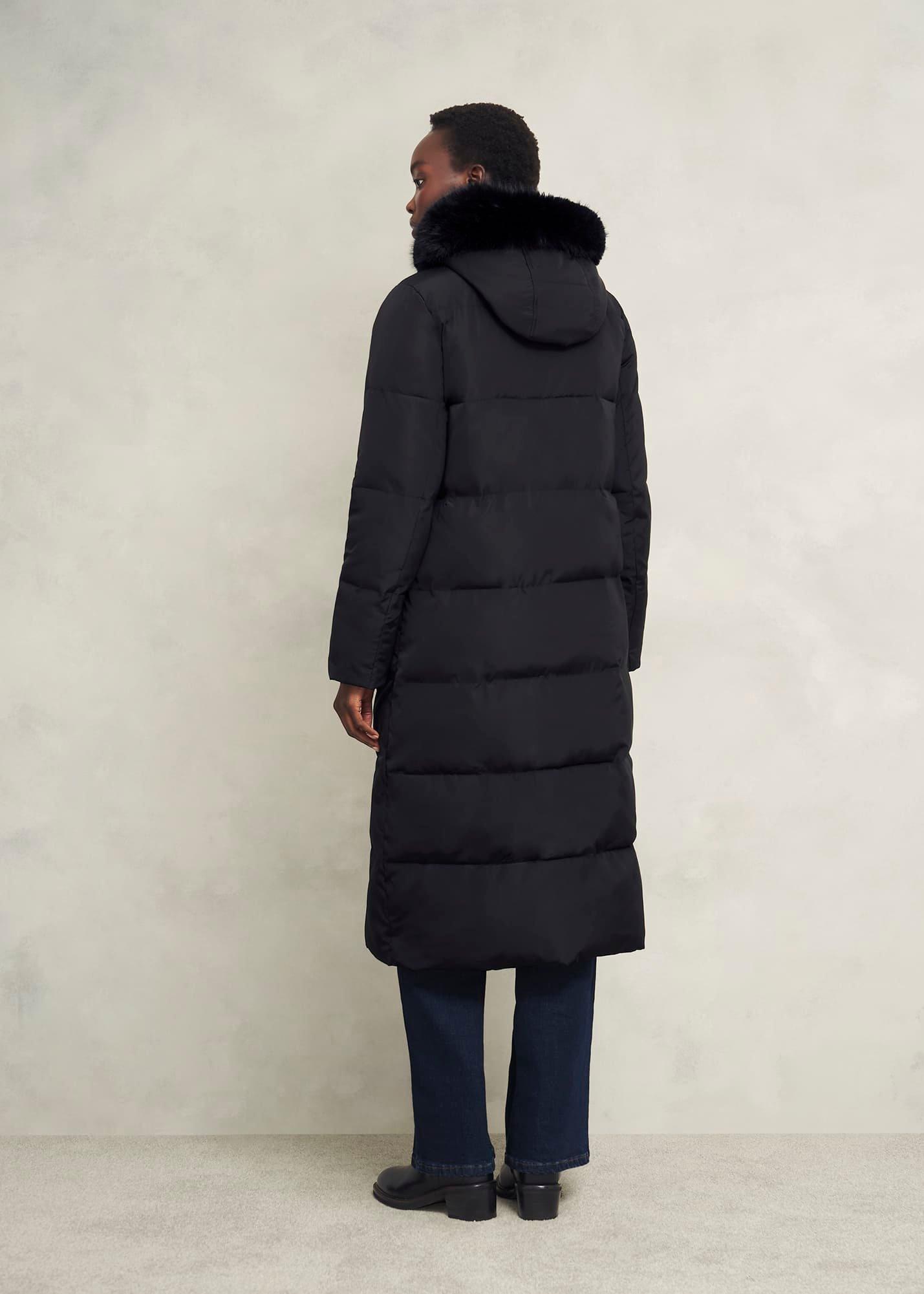 Tyla Puffer Coat, Black, hi-res