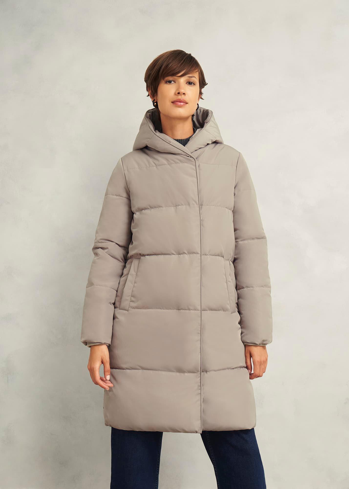 Darla Puffer Coat, Buff Grey, hi-res