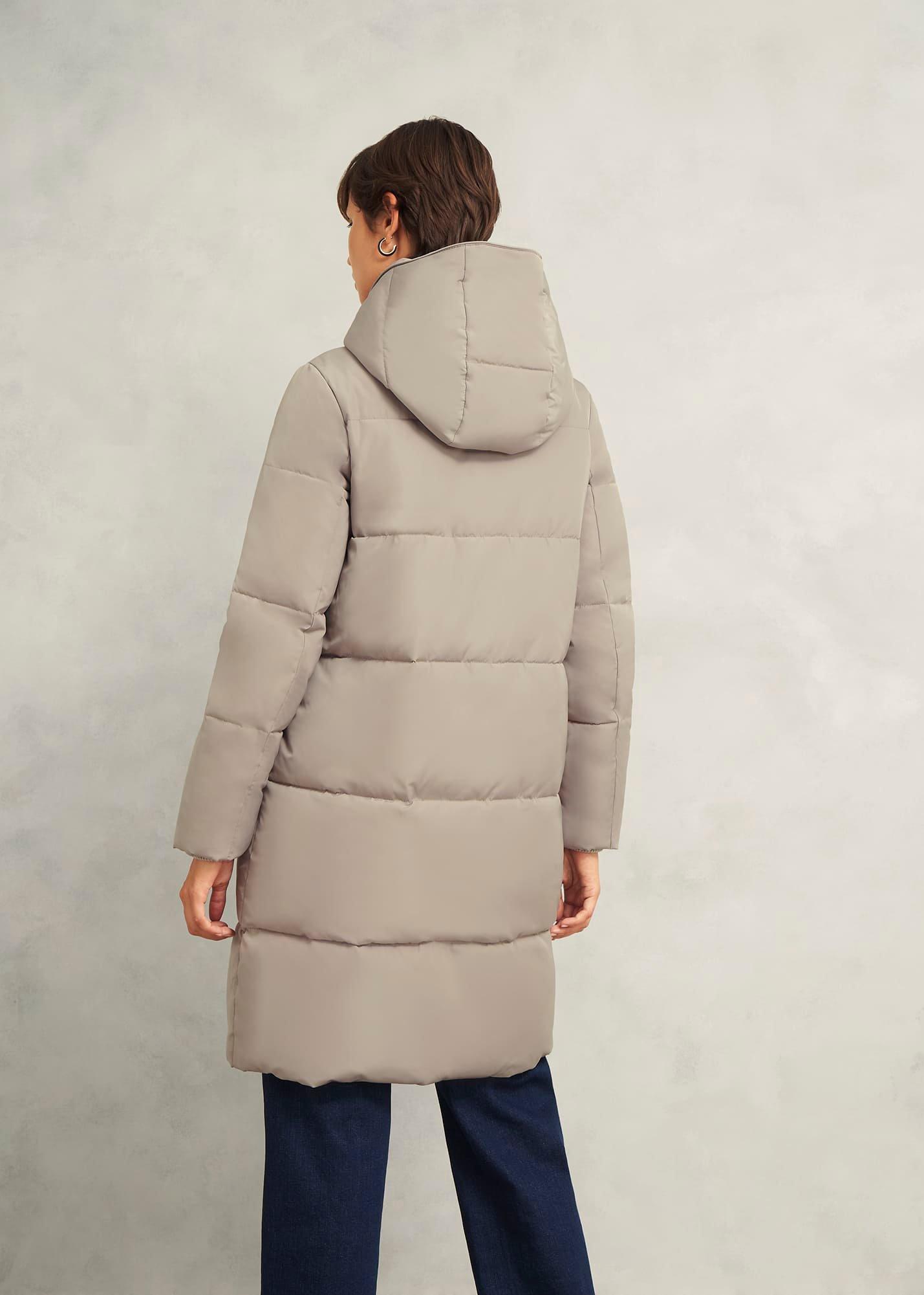 Darla Puffer Coat, Buff Grey, hi-res