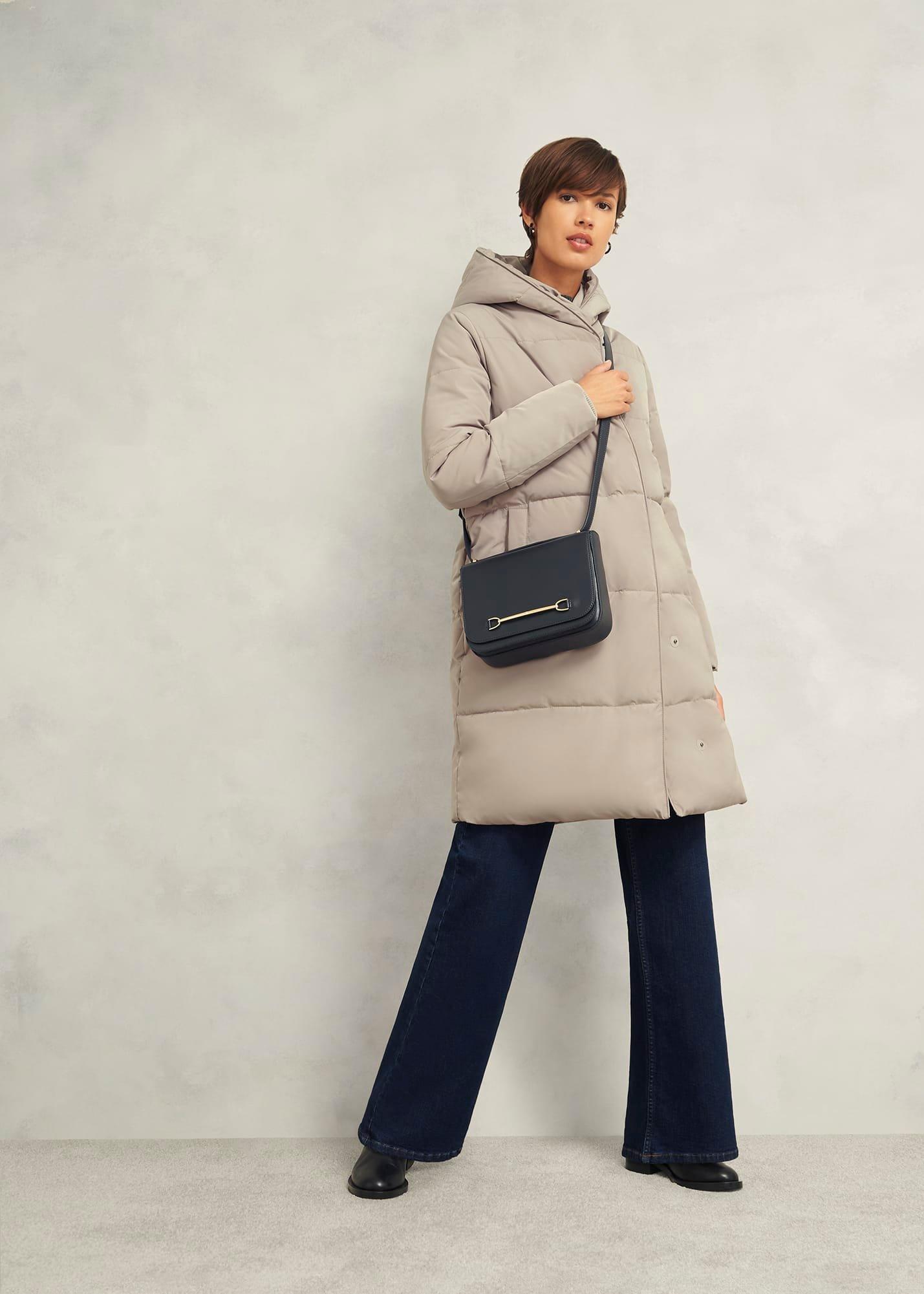 Darla Puffer Coat, Buff Grey, hi-res