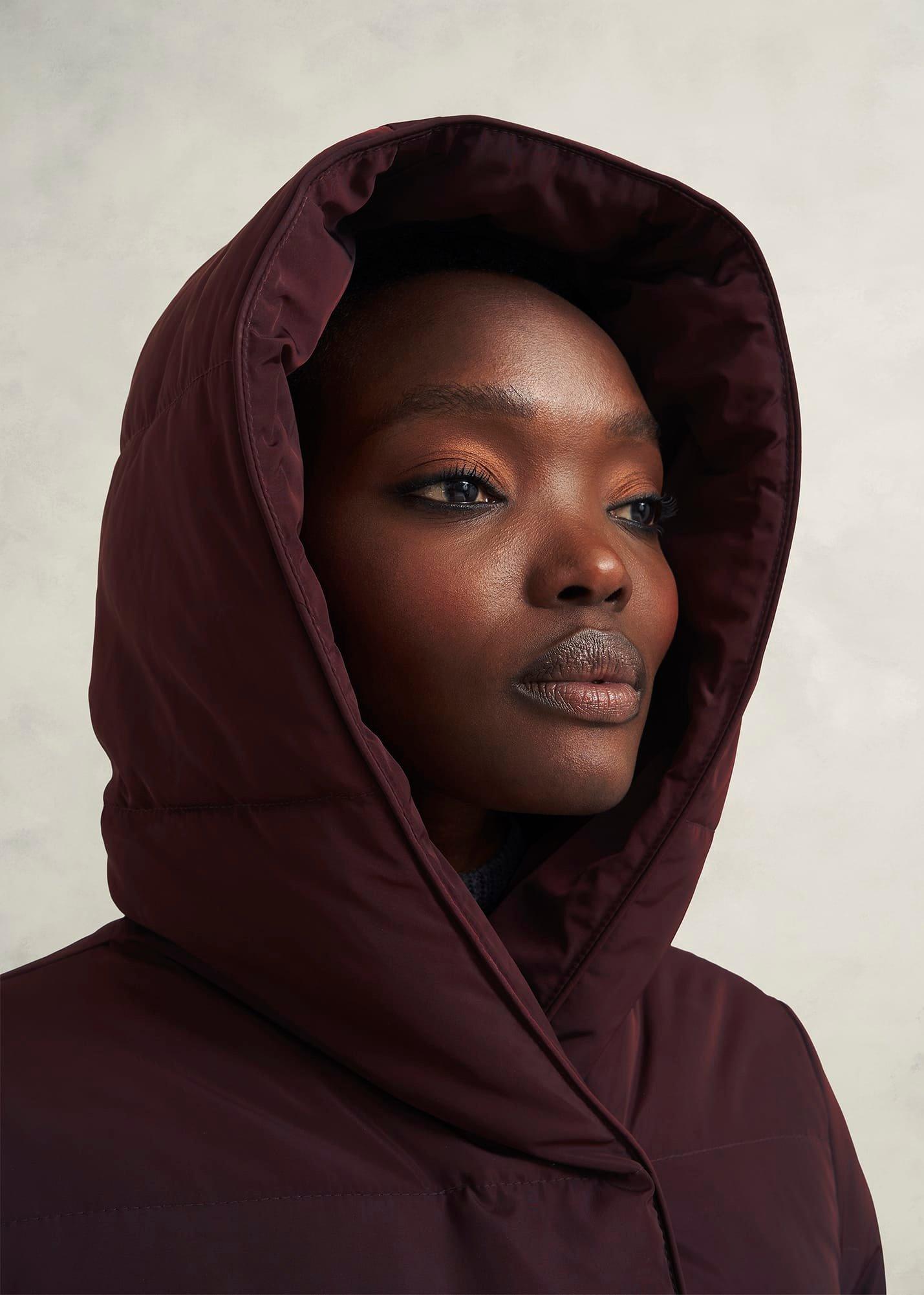 Darla Puffer Coat, Wine, hi-res