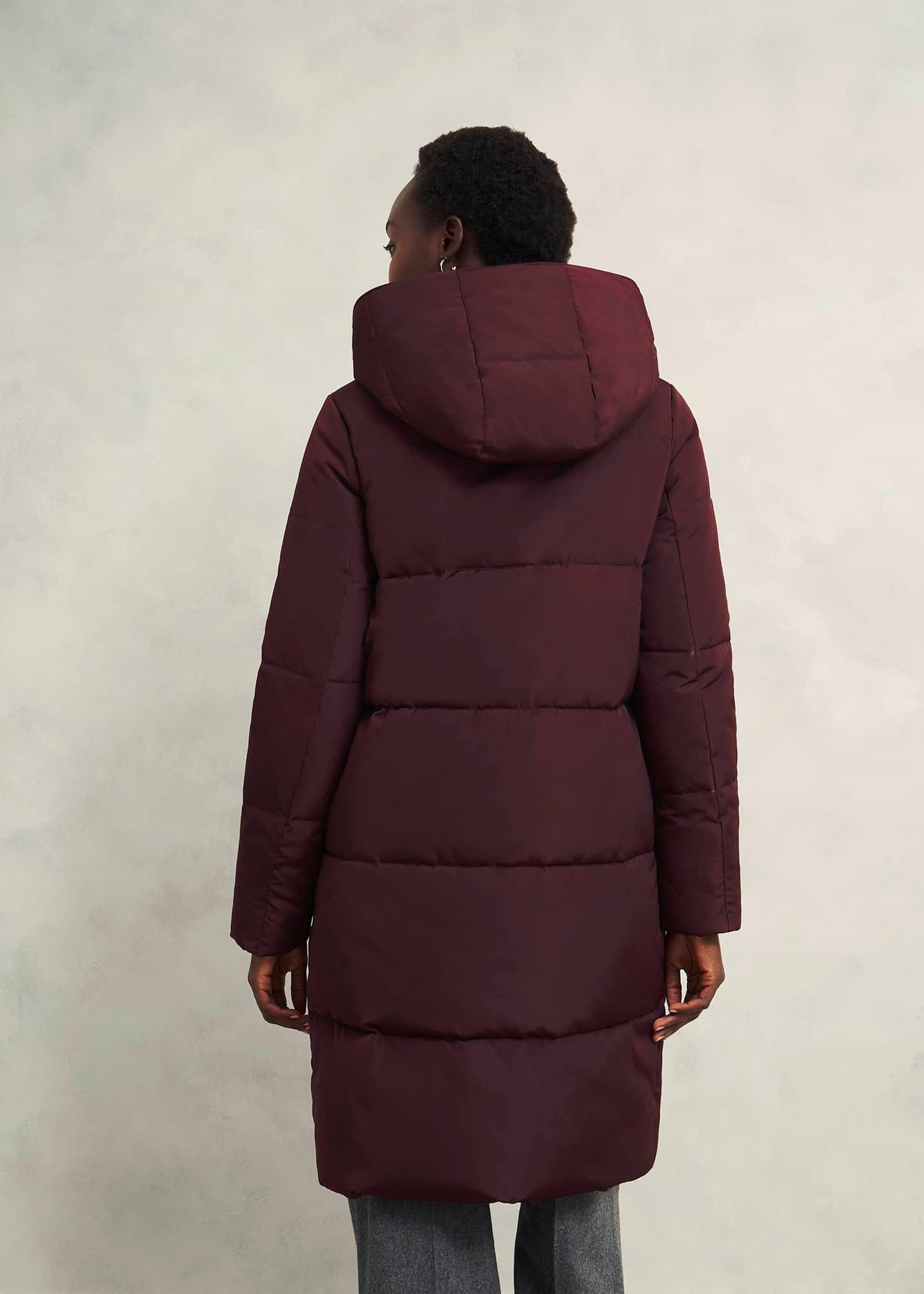 Darla Puffer Coat, Wine, hi-res