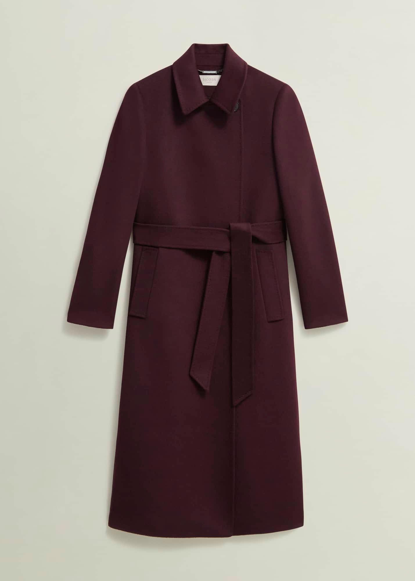 Livia Wool Coat, Malbec Purple, hi-res