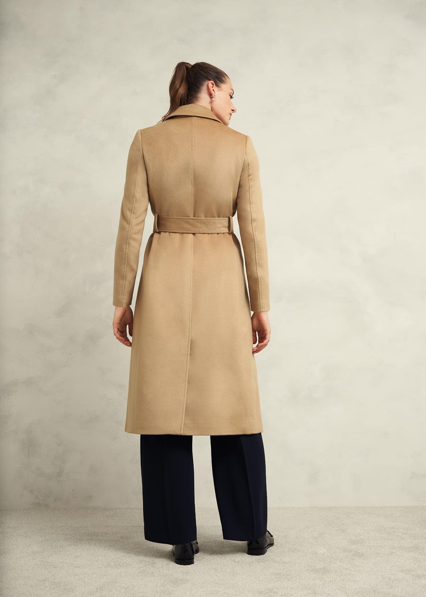 Petite Livia Wool Coat, Hobbs Camel, hi-res