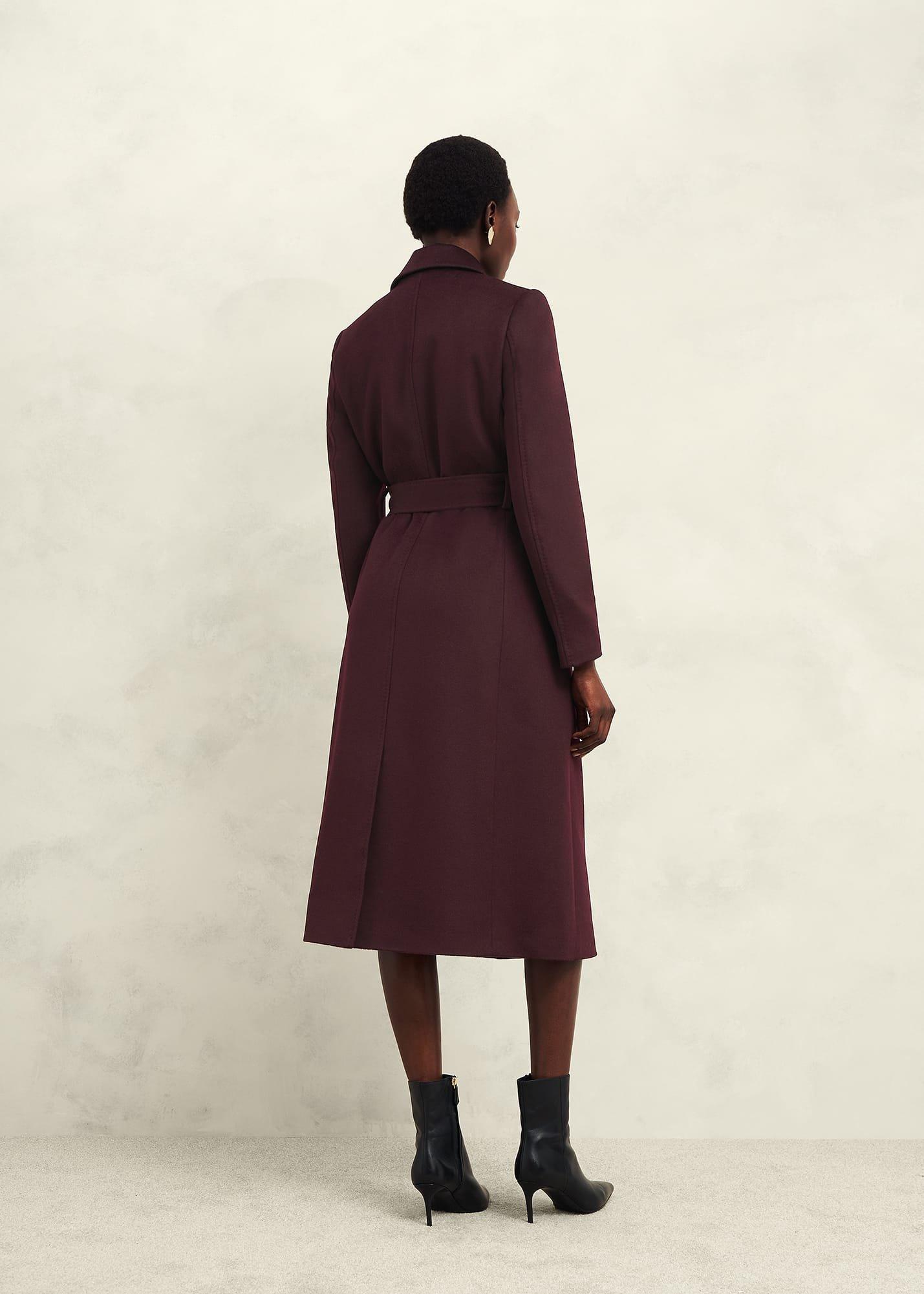 Petite Livia Wool Coat, Malbec Purple, hi-res