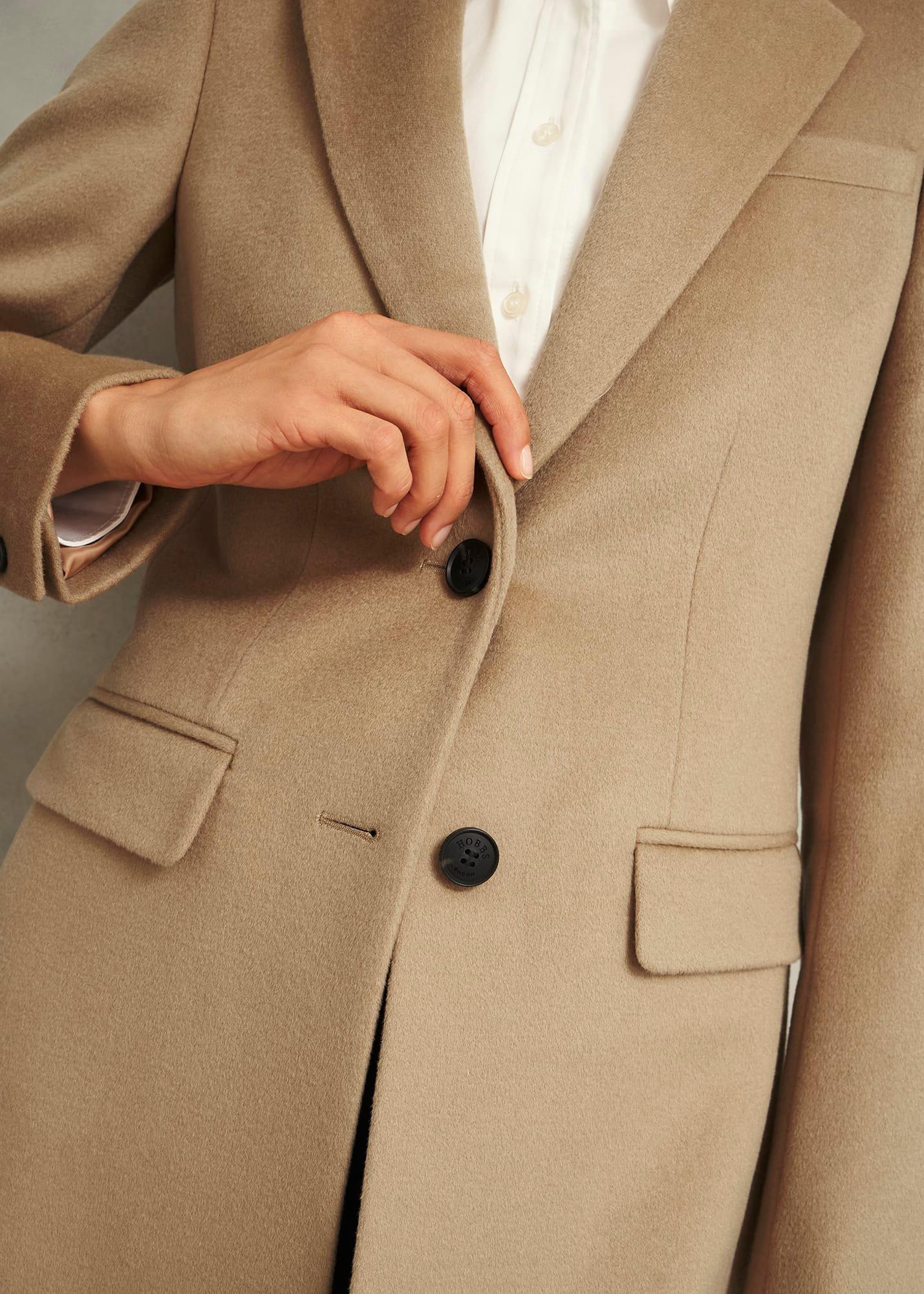 Petite Cavendish Wool Coat, Hobbs Camel, hi-res