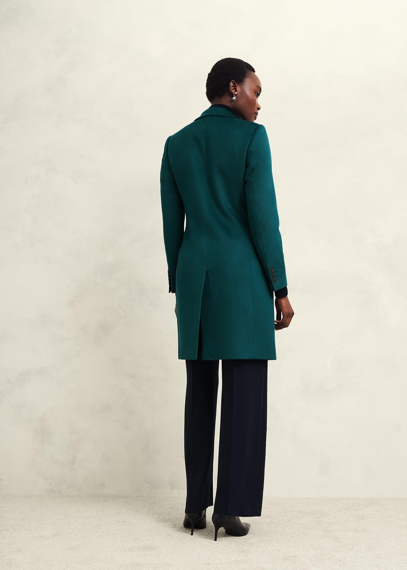 Petite Cavendish Wool Coat, Kyanite Green, hi-res