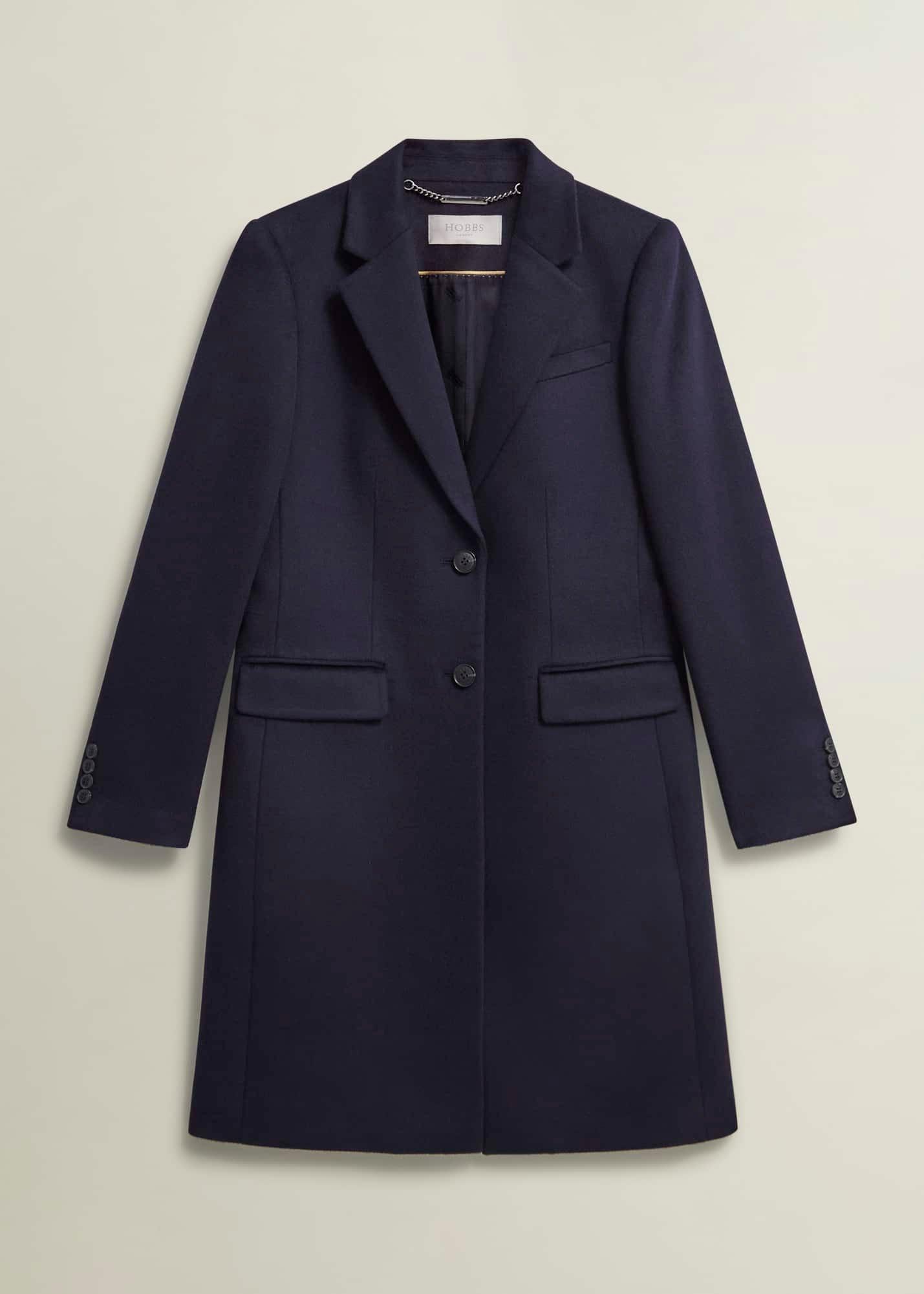 Petite Cavendish Wool Coat, Navy, hi-res