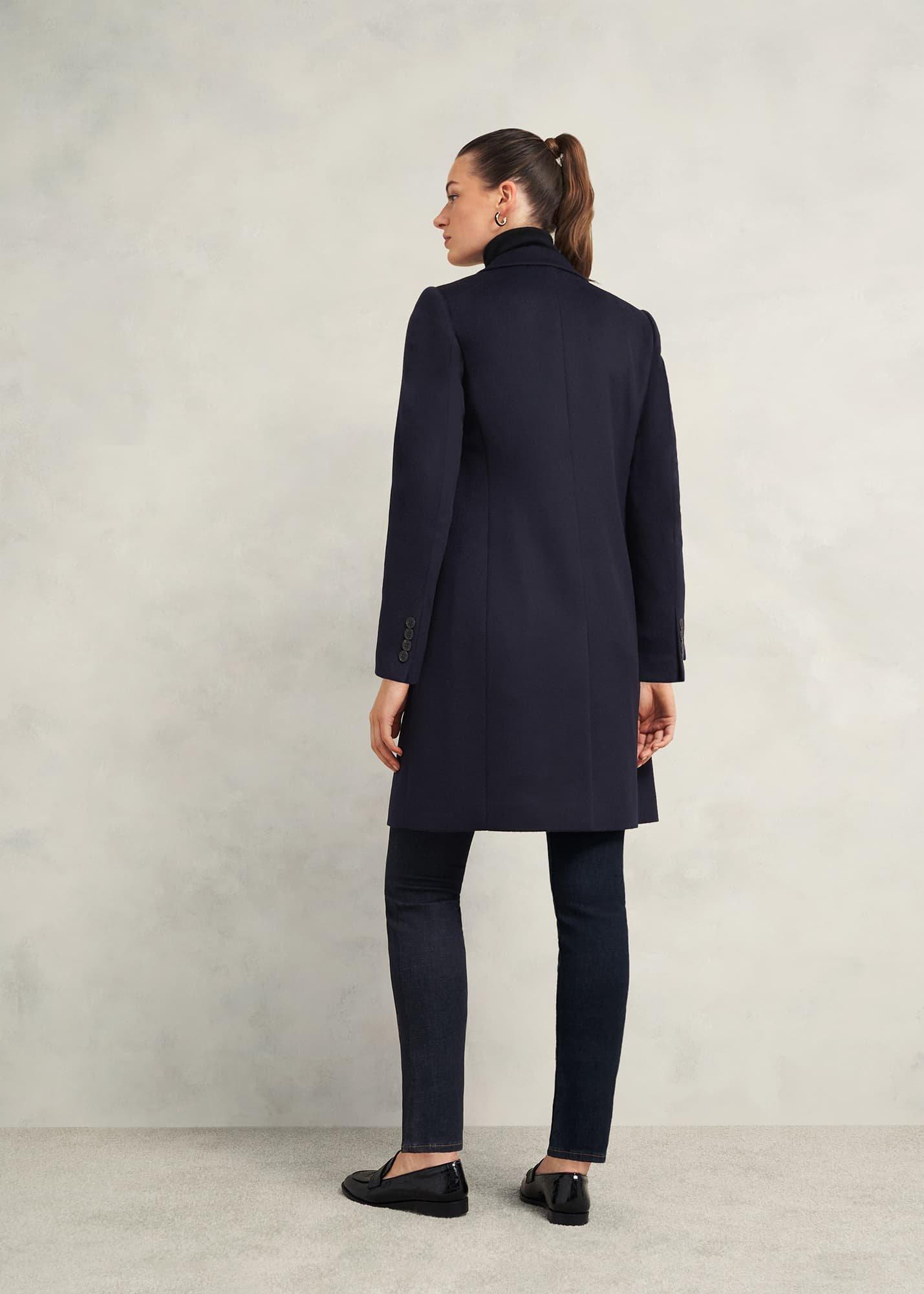 Petite Cavendish Wool Coat, Navy, hi-res
