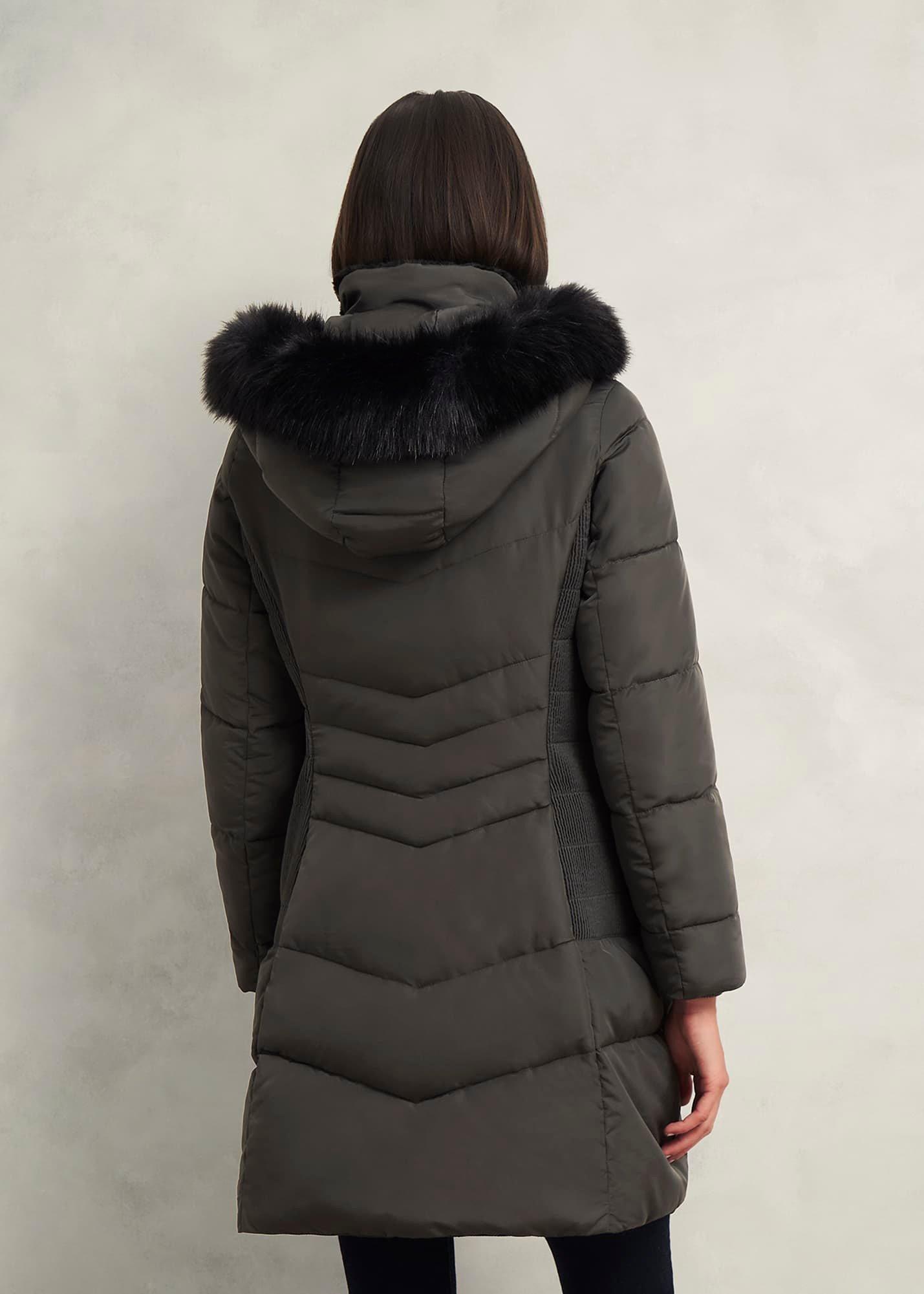 Jaymie Puffer Coat, Charcoal, hi-res