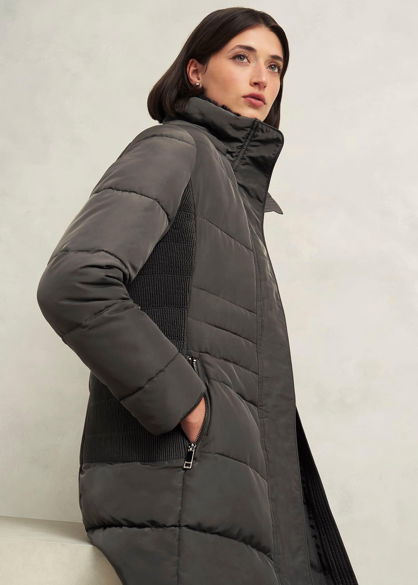 Jaymie Puffer Coat, Charcoal, hi-res
