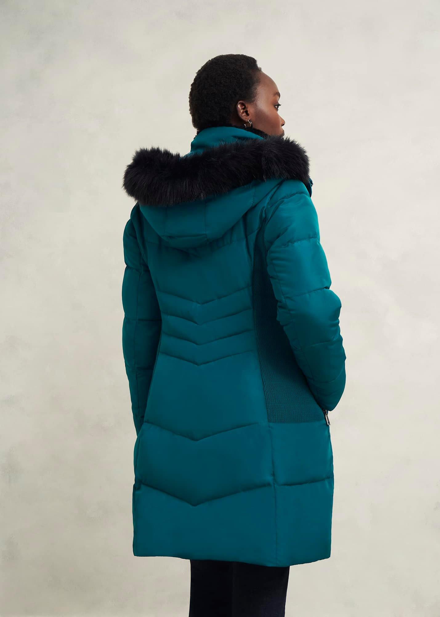 Petite Jaymie Puffer Coat, Kyanite Green, hi-res