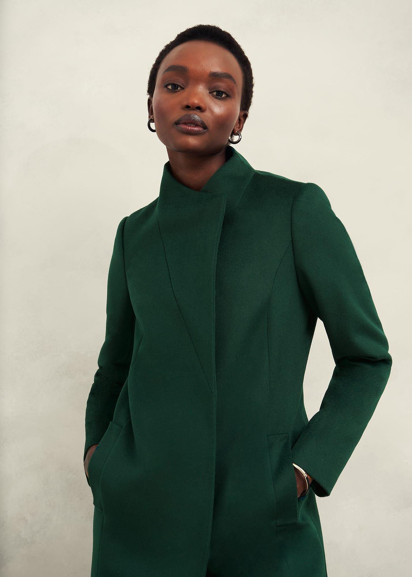 Marissa Wool Coat, Bay Green, hi-res