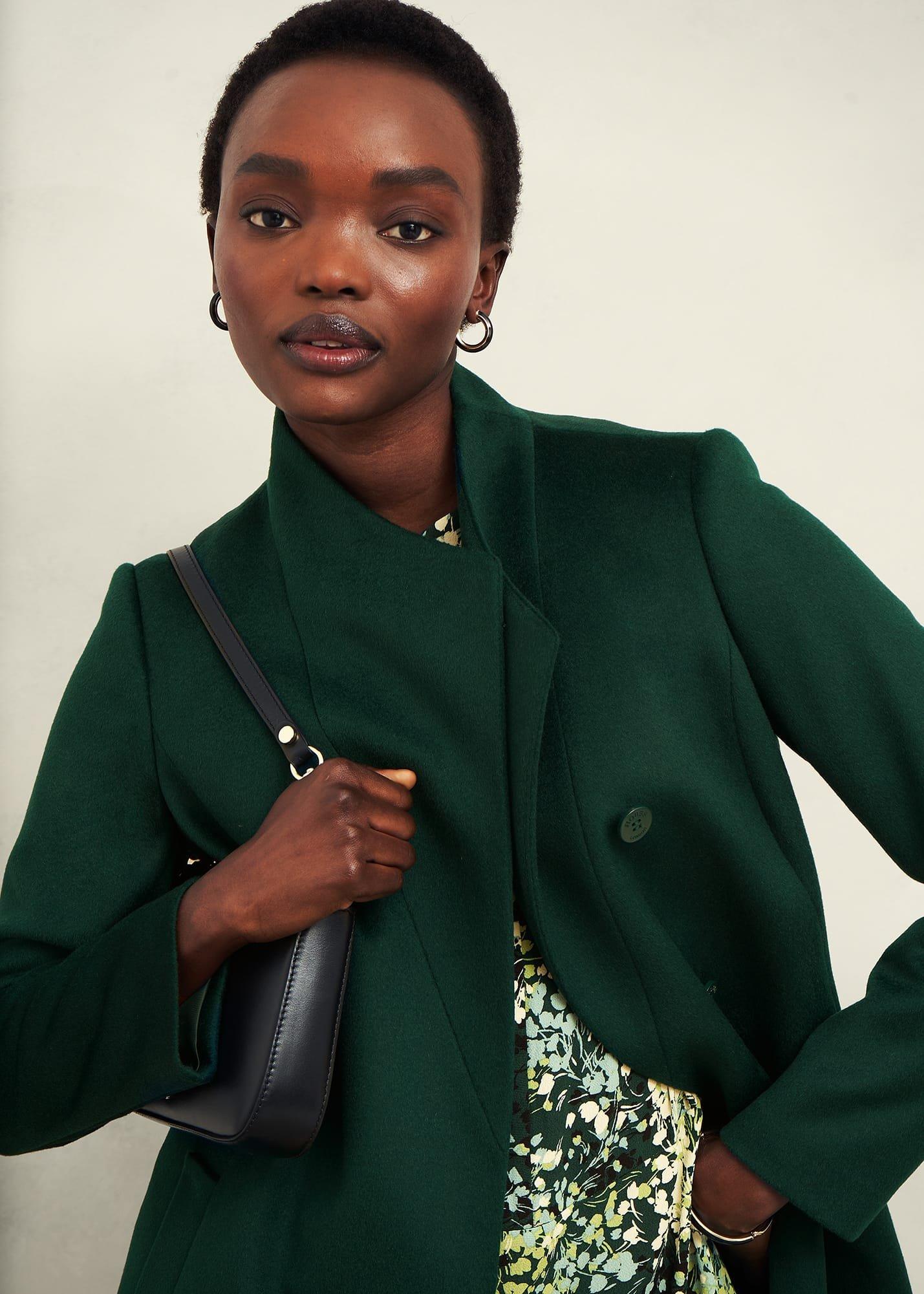 Marissa Wool Coat, Bay Green, hi-res
