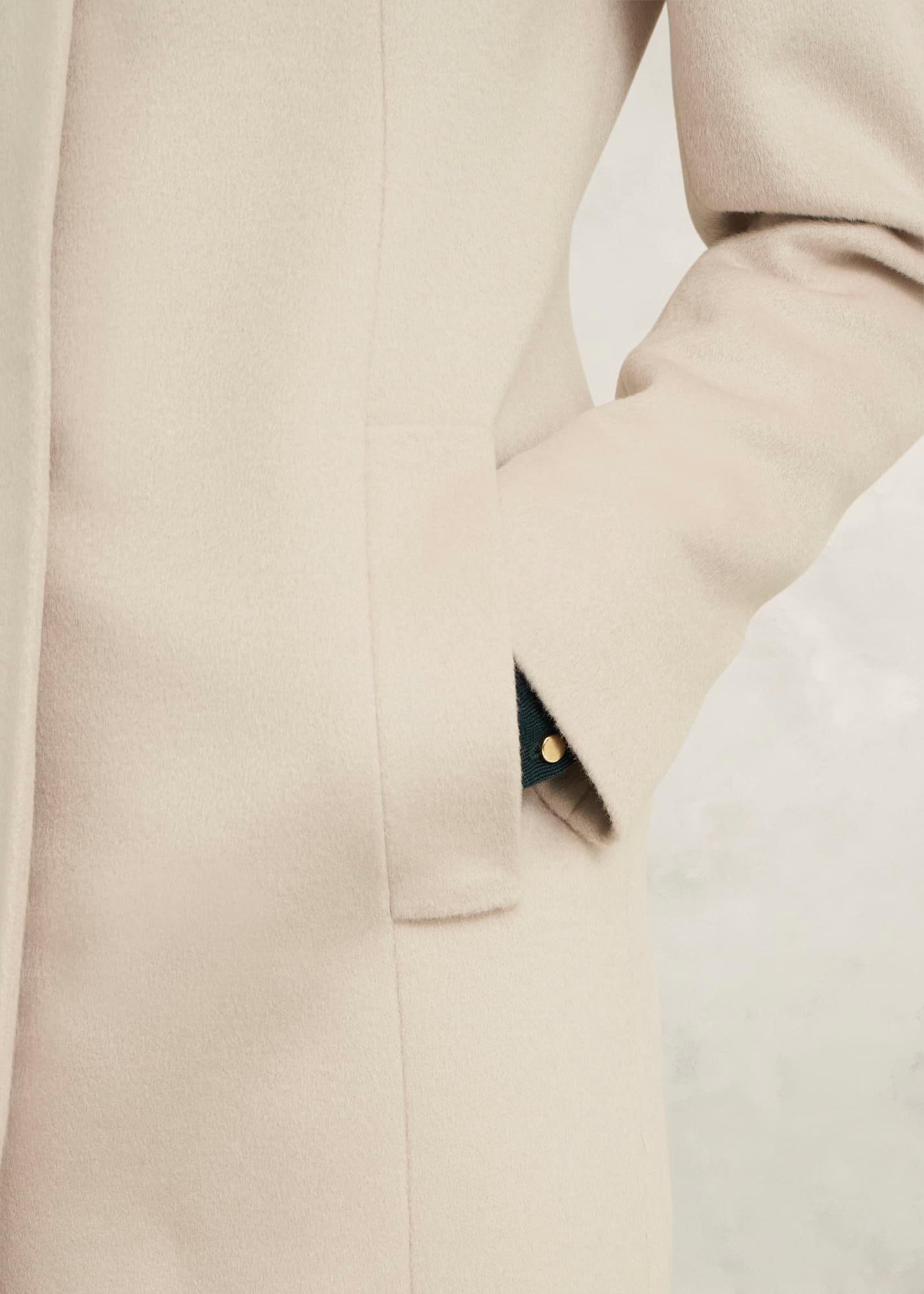 Marissa Wool Coat, Buff Grey, hi-res