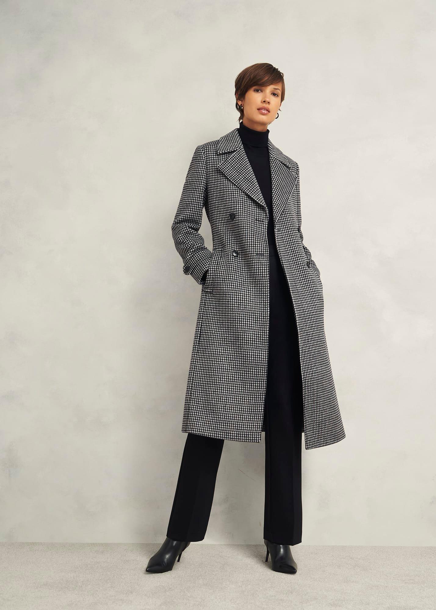 Bromley Coat With Wool, Black Multi, hi-res