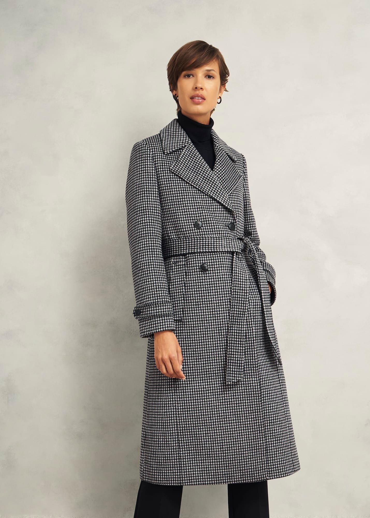 Bromley Coat With Wool, Black Multi, hi-res