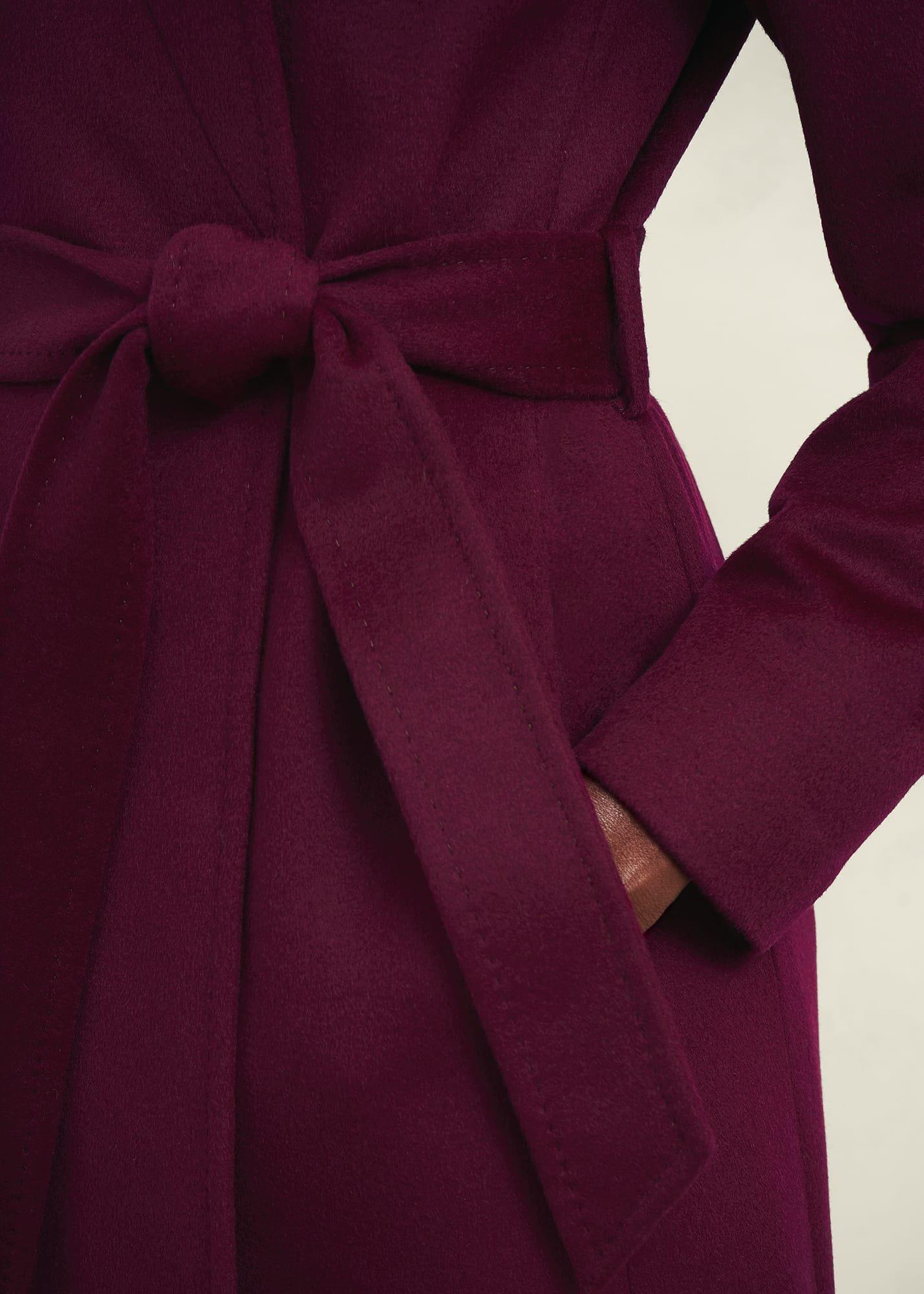 Cristie Wool Coat, Warm Plum, hi-res
