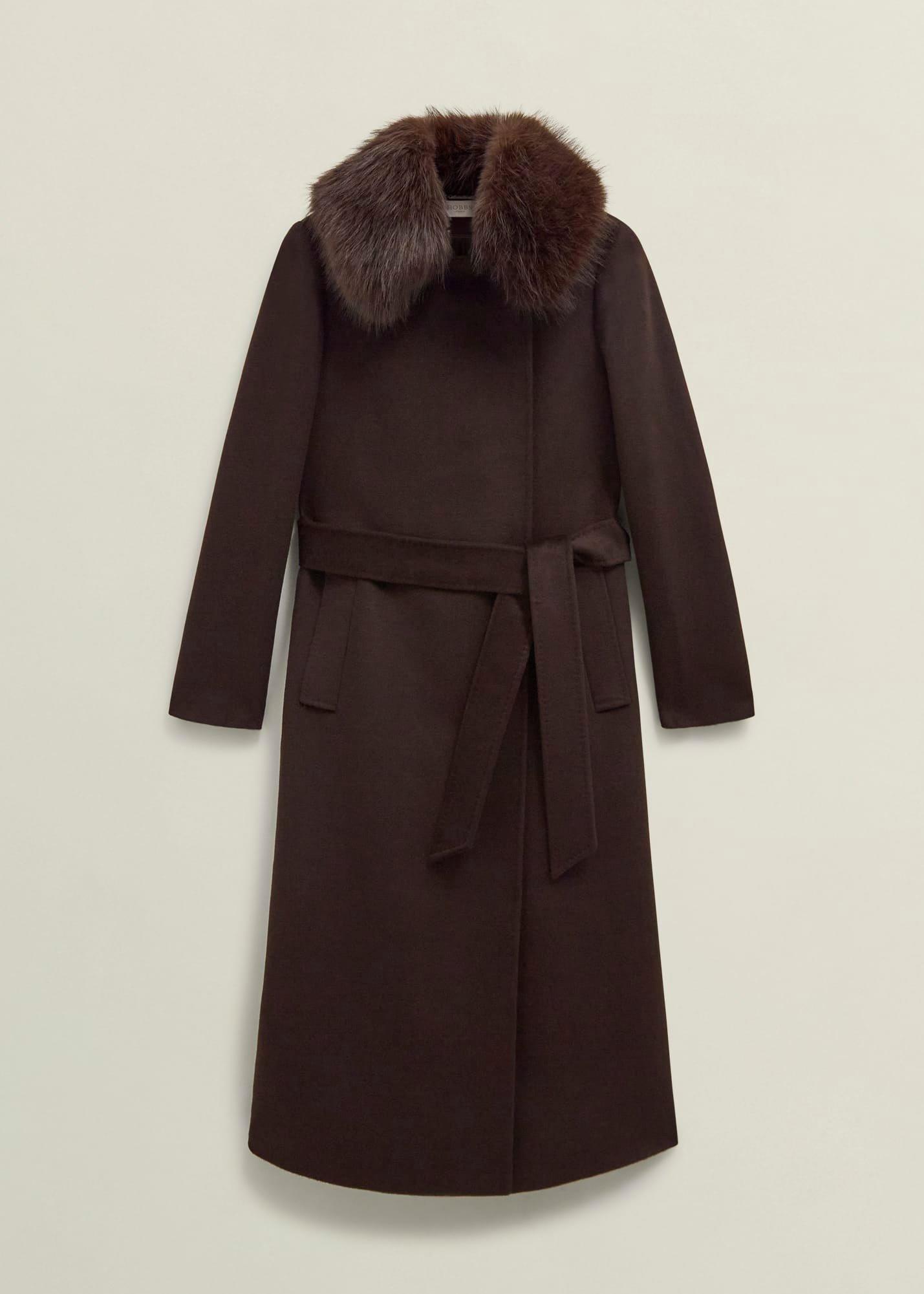 Livia Wool Coat With Faux Fur