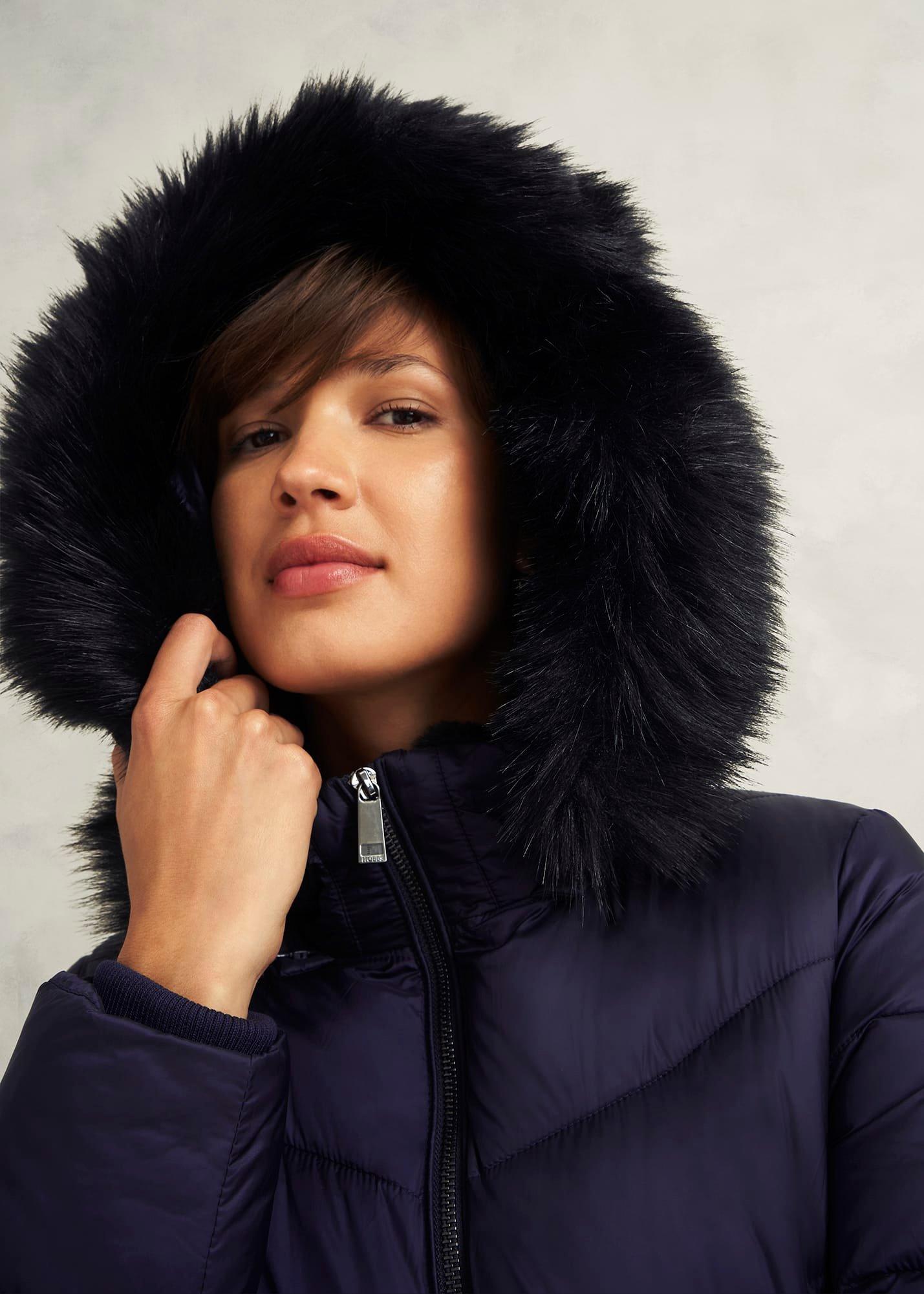 Alis Puffer Coat, Navy, hi-res