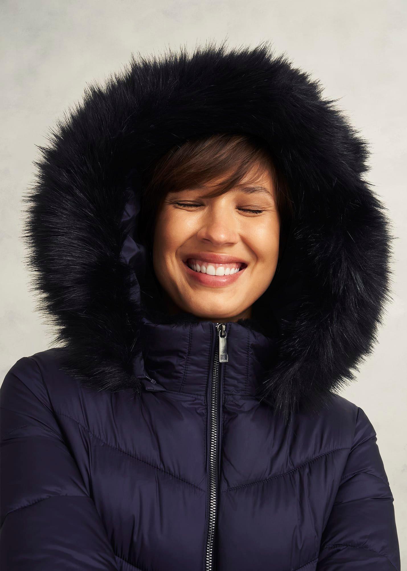 Alis Puffer Coat, Navy, hi-res