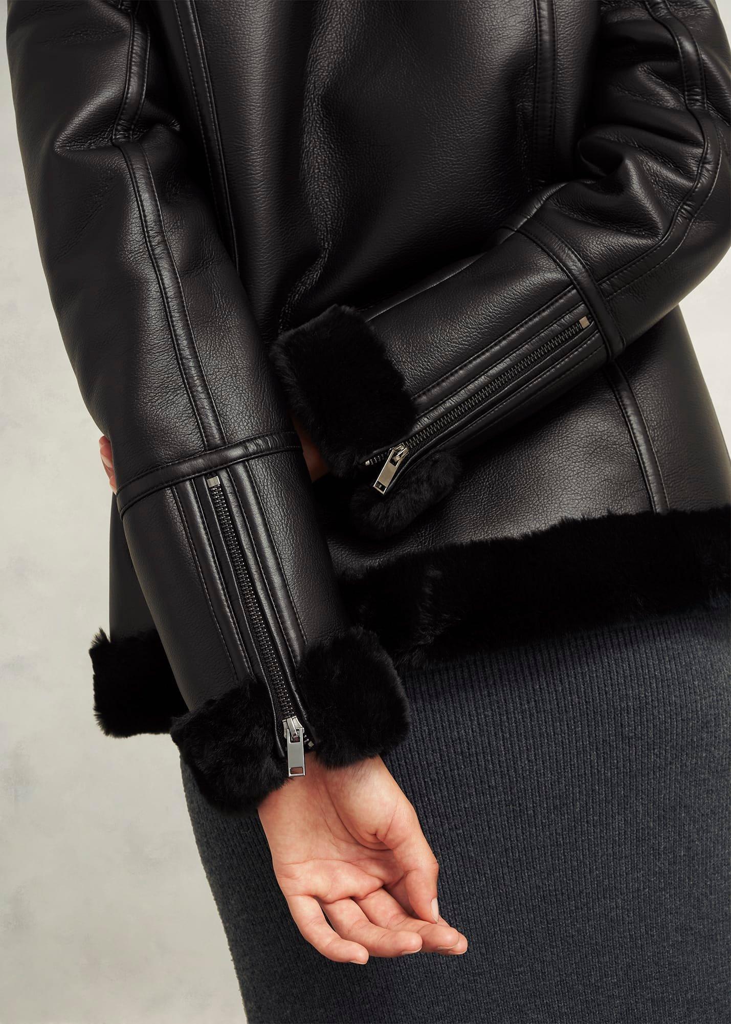 Ali Biker Jacket, Hobbs Black, hi-res