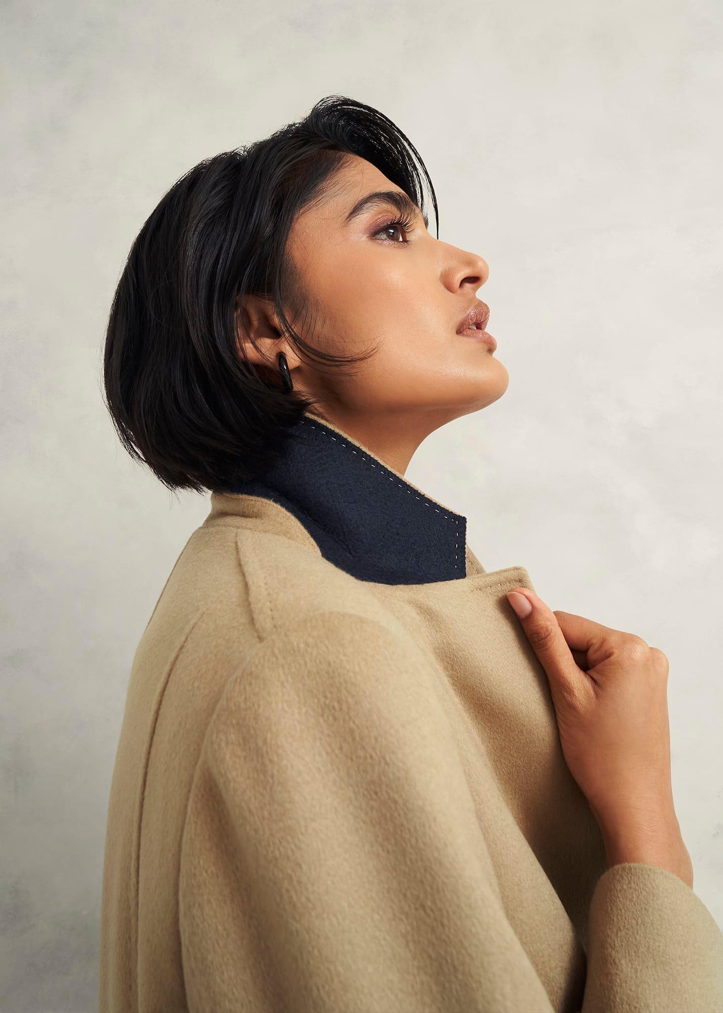 Richmond Wool Maxi Coat, Camel, hi-res