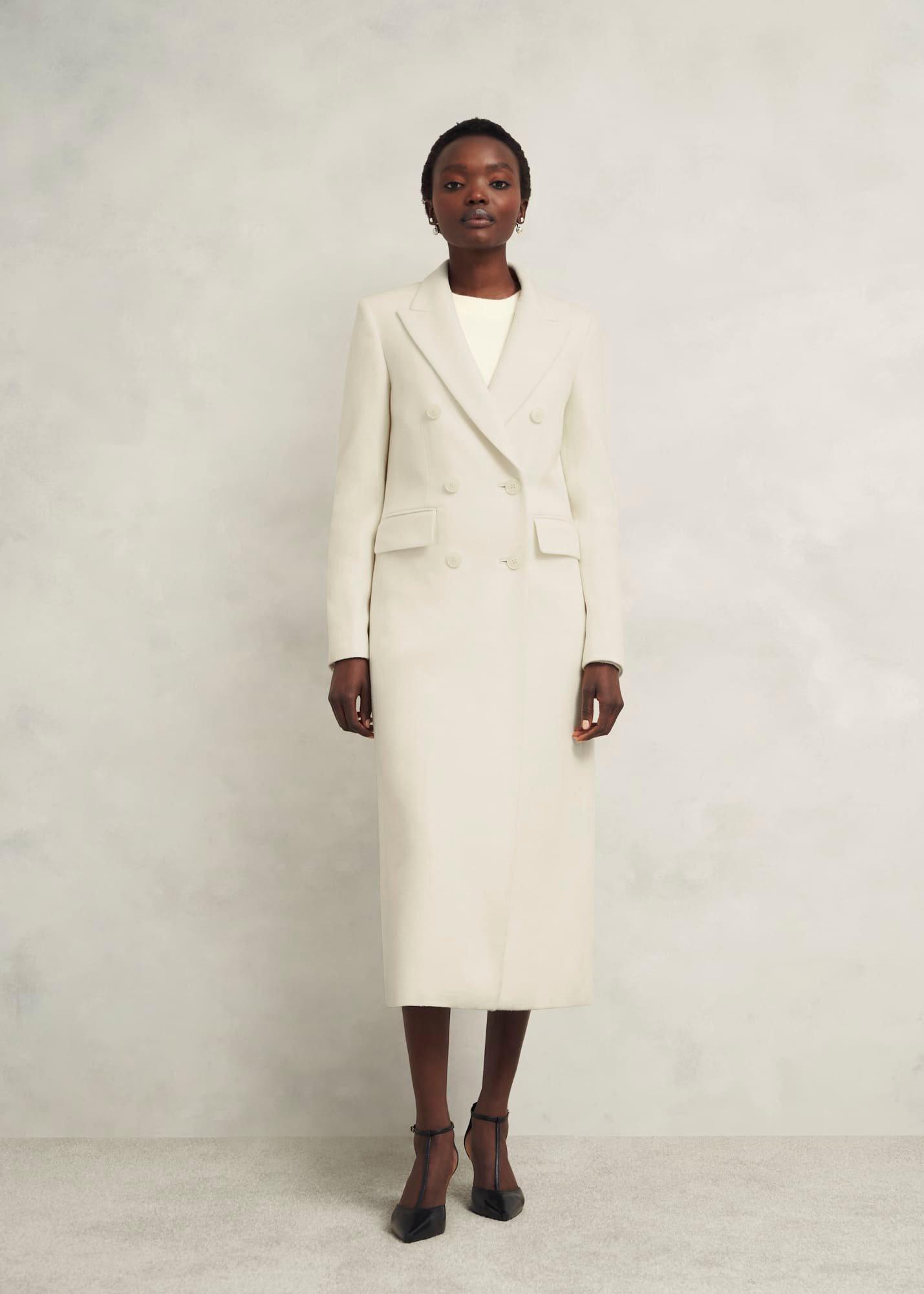 Juniper Wool Coat, Ivory, hi-res