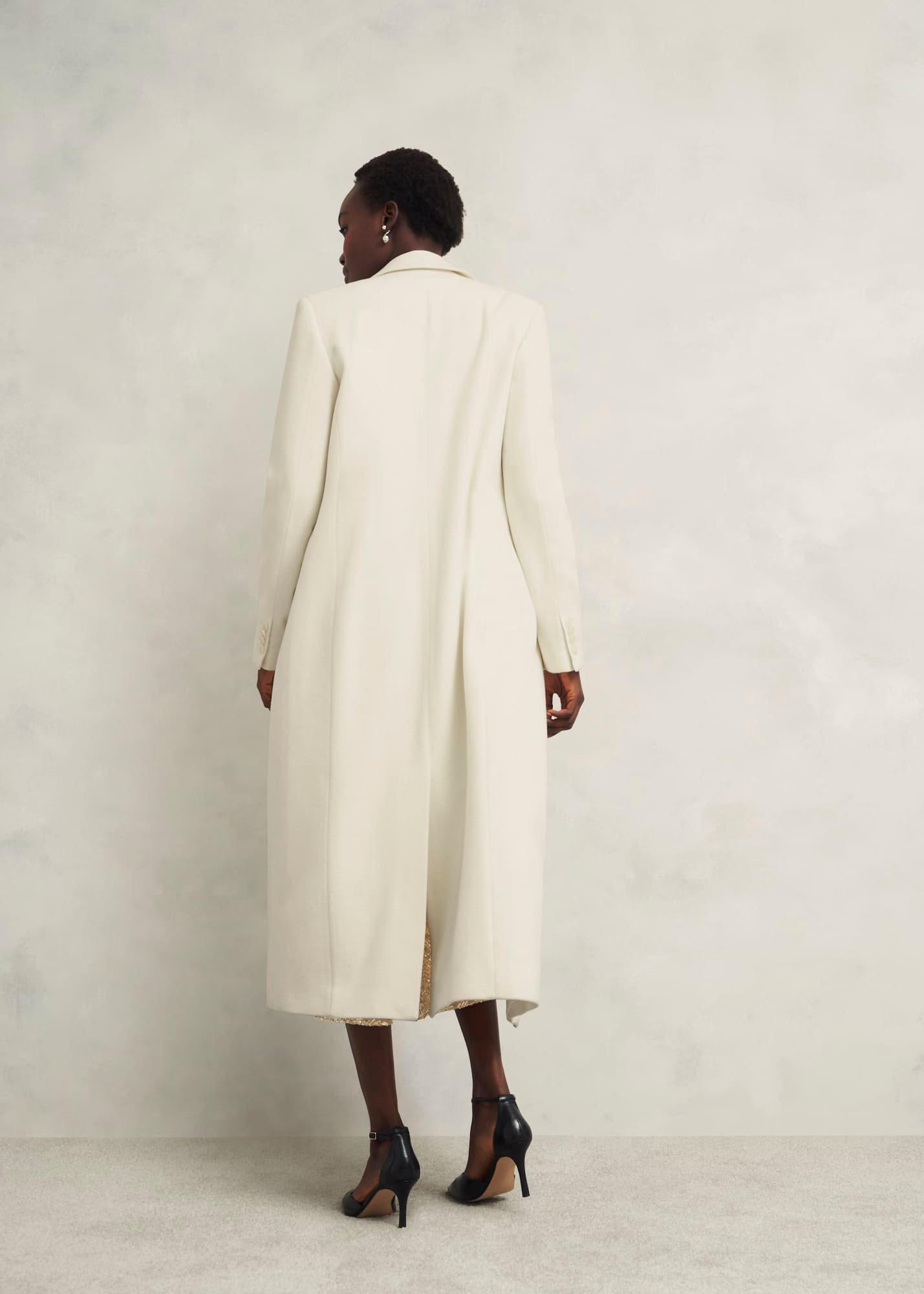 Juniper Wool Coat, Ivory, hi-res
