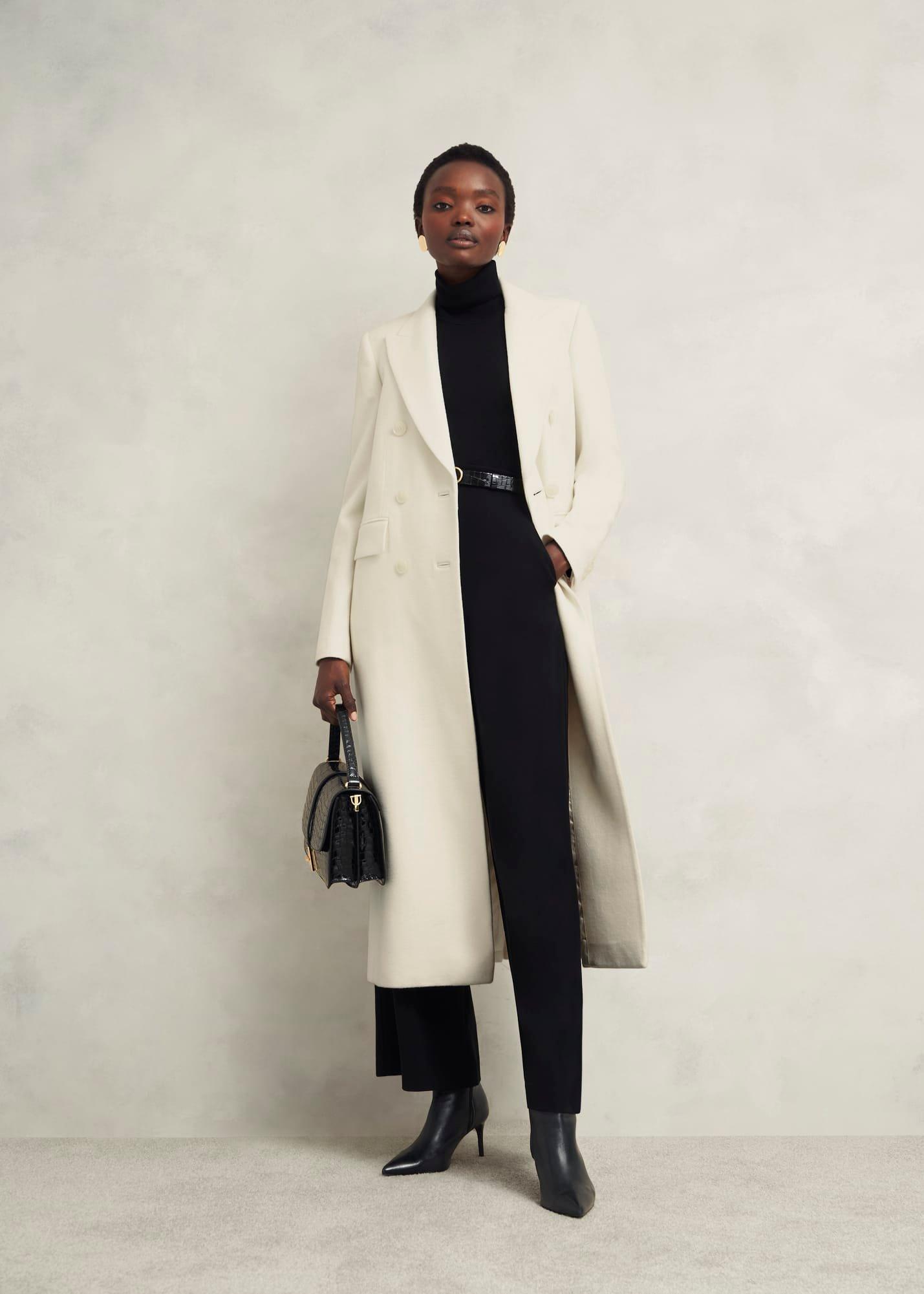 Juniper Wool Coat, Ivory, hi-res