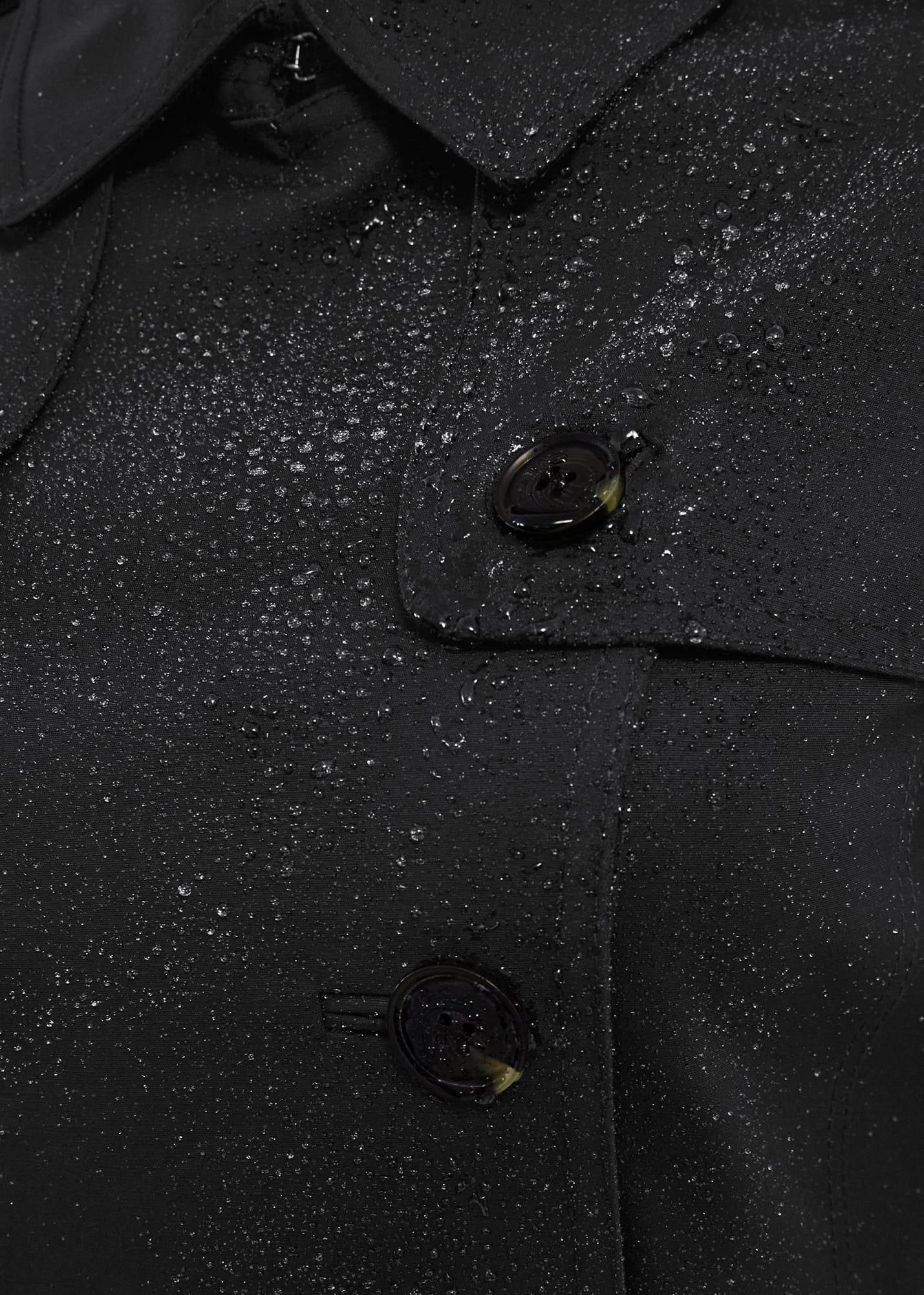 Saskia Shower Resistant Trench Coat, Black, hi-res