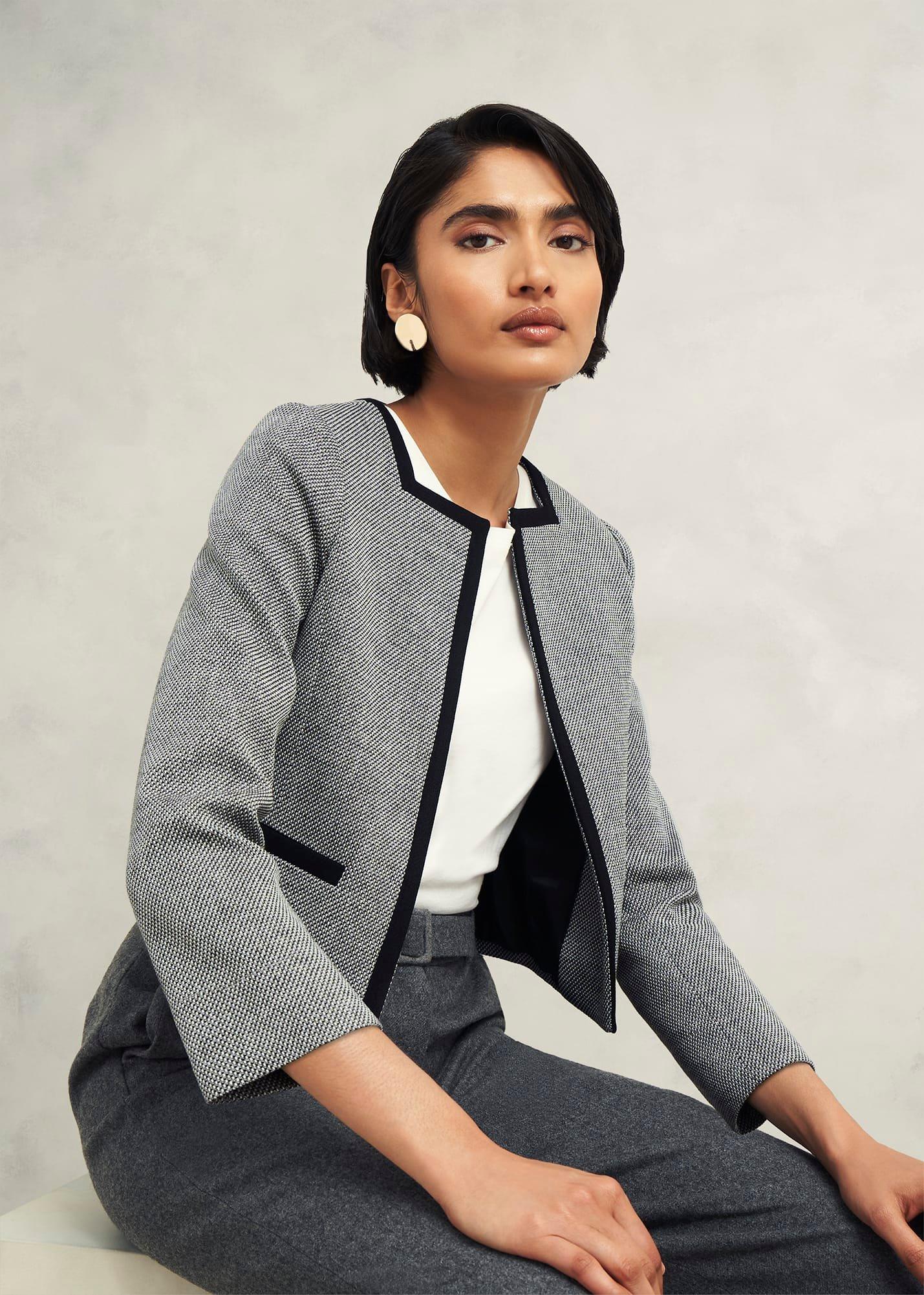 Nyra Jacket, Black Ivory, hi-res