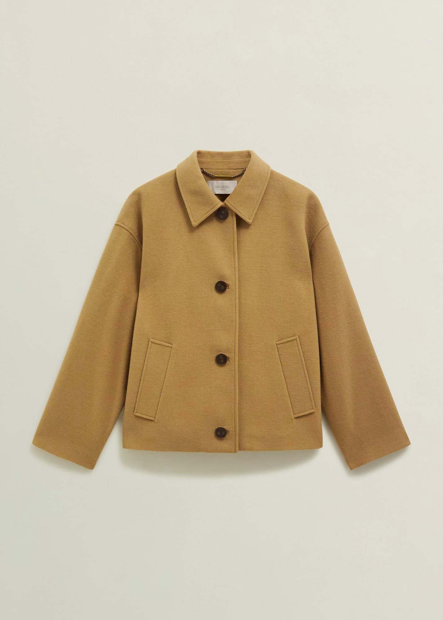 Zoe Wool Blend Jacket, Hobbs Camel, hi-res